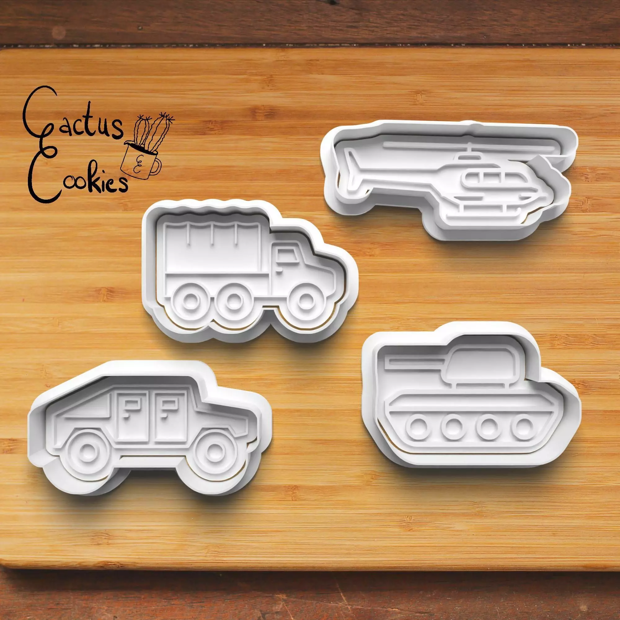 Military Vehicles Cookie Cutter Stl File for 3d Printer 0397 3D print model_0