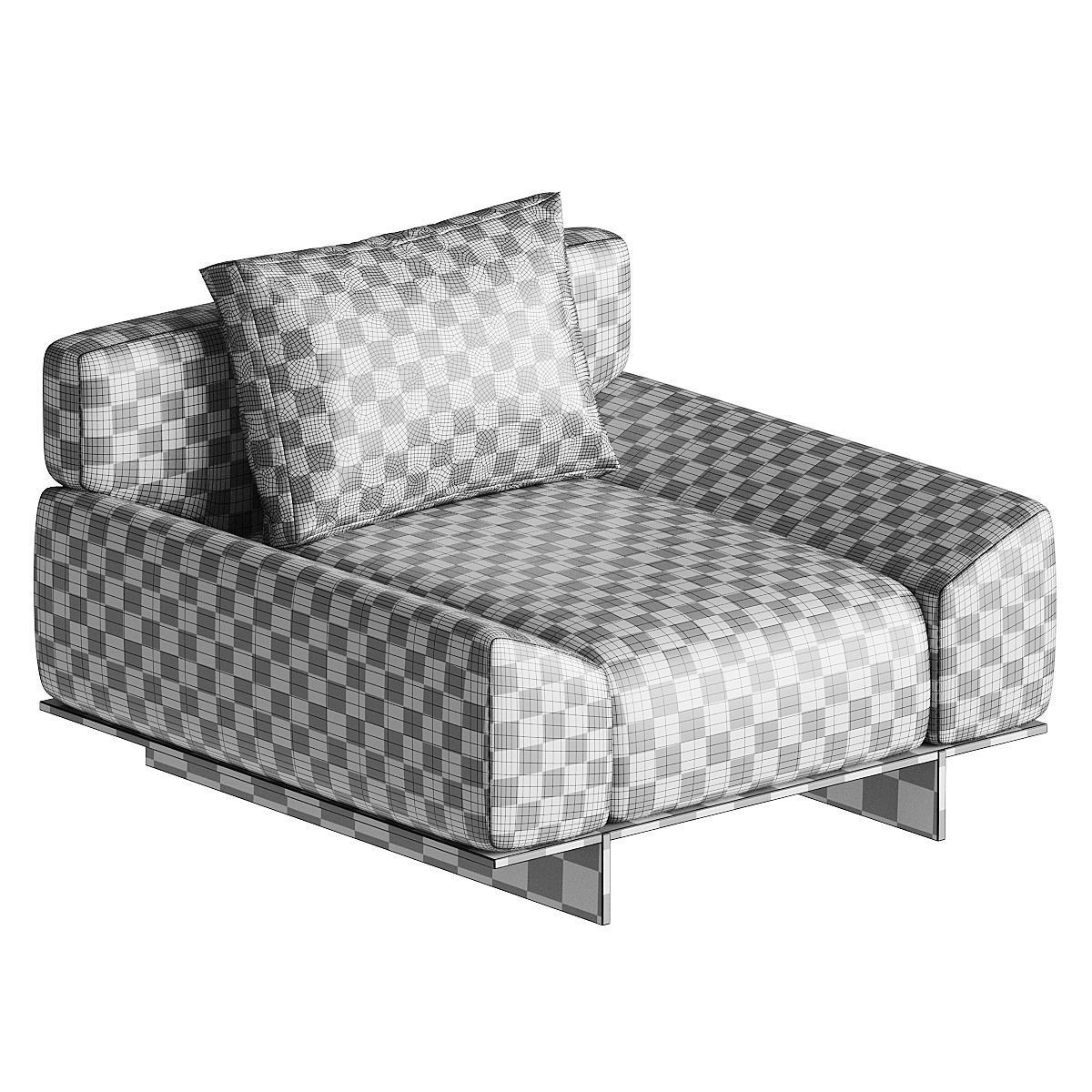 IPANEMA Armchair 3D model_2