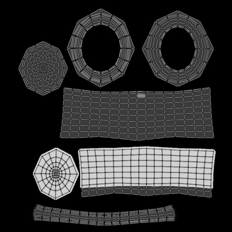 Top Hat - Clothes 3D model_6