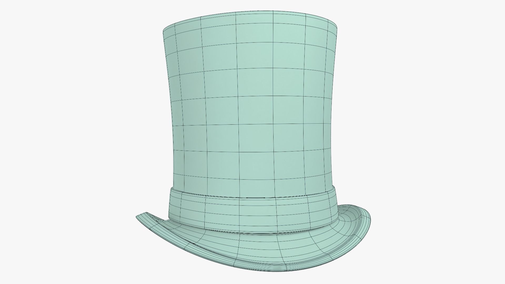 Top Hat - Clothes 3D model_2