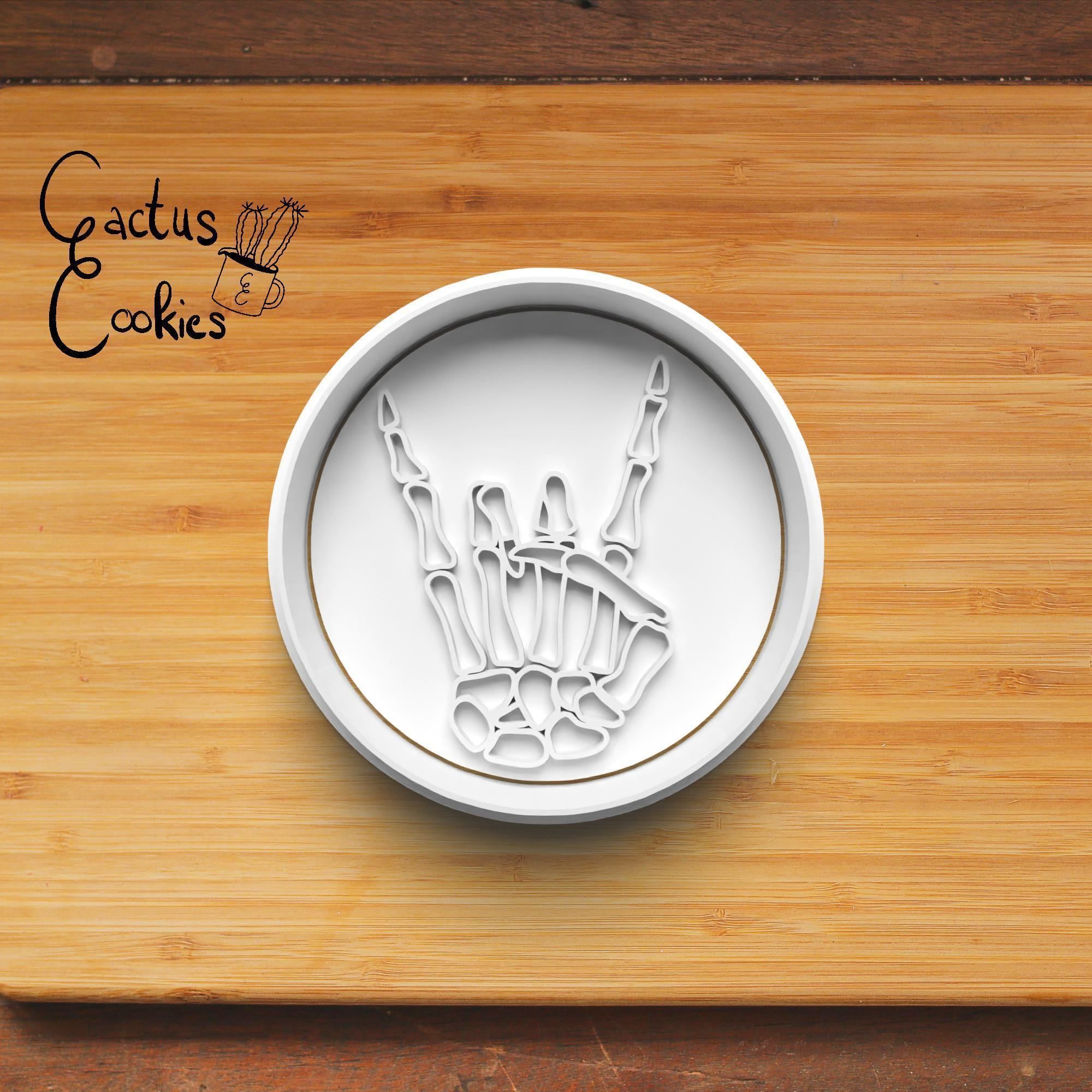 Skeleton Hand Cookie Cutter Stl File for 3d Printer 0271 3D print model_2