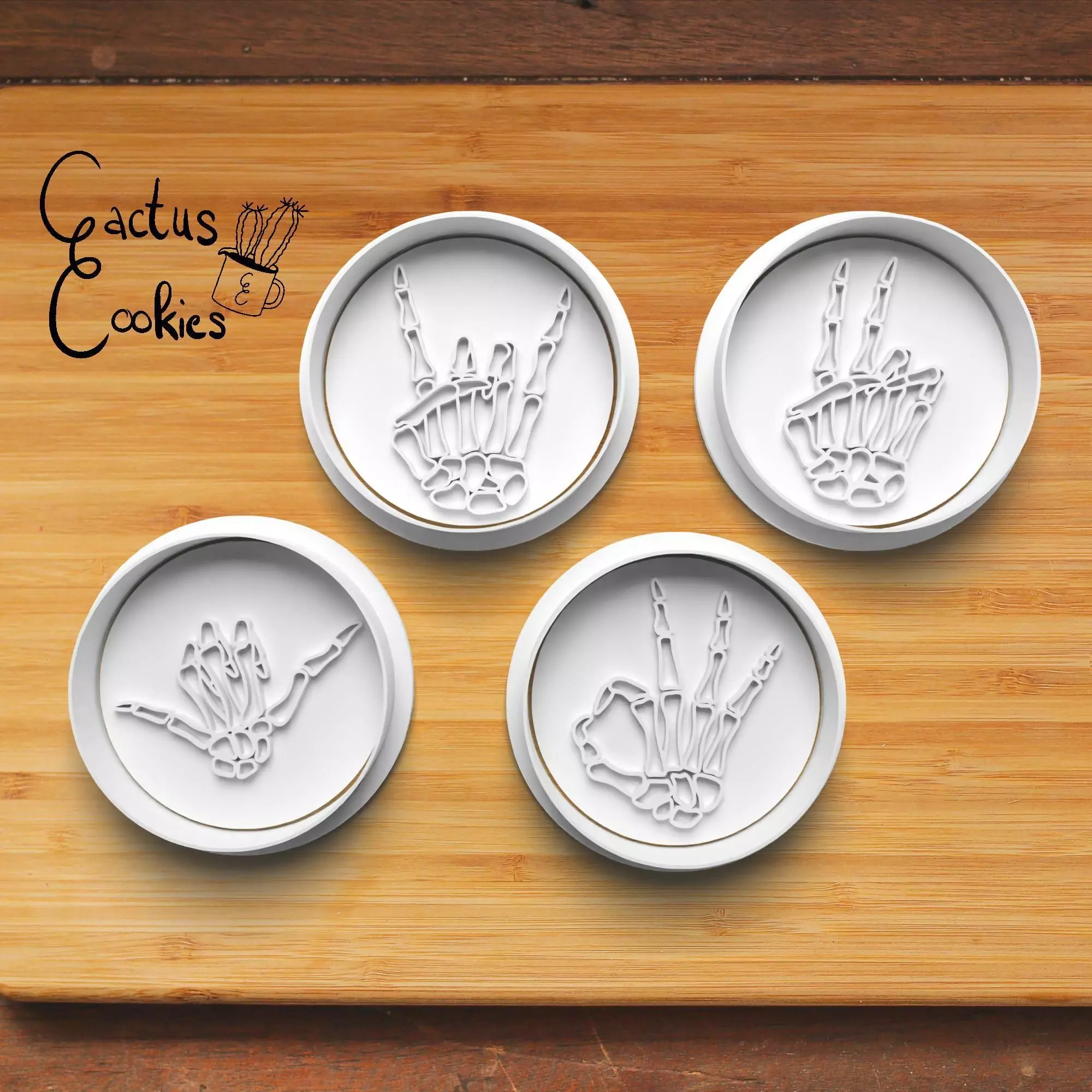 Skeleton Hand Cookie Cutter Stl File for 3d Printer 0271 3D print model_0