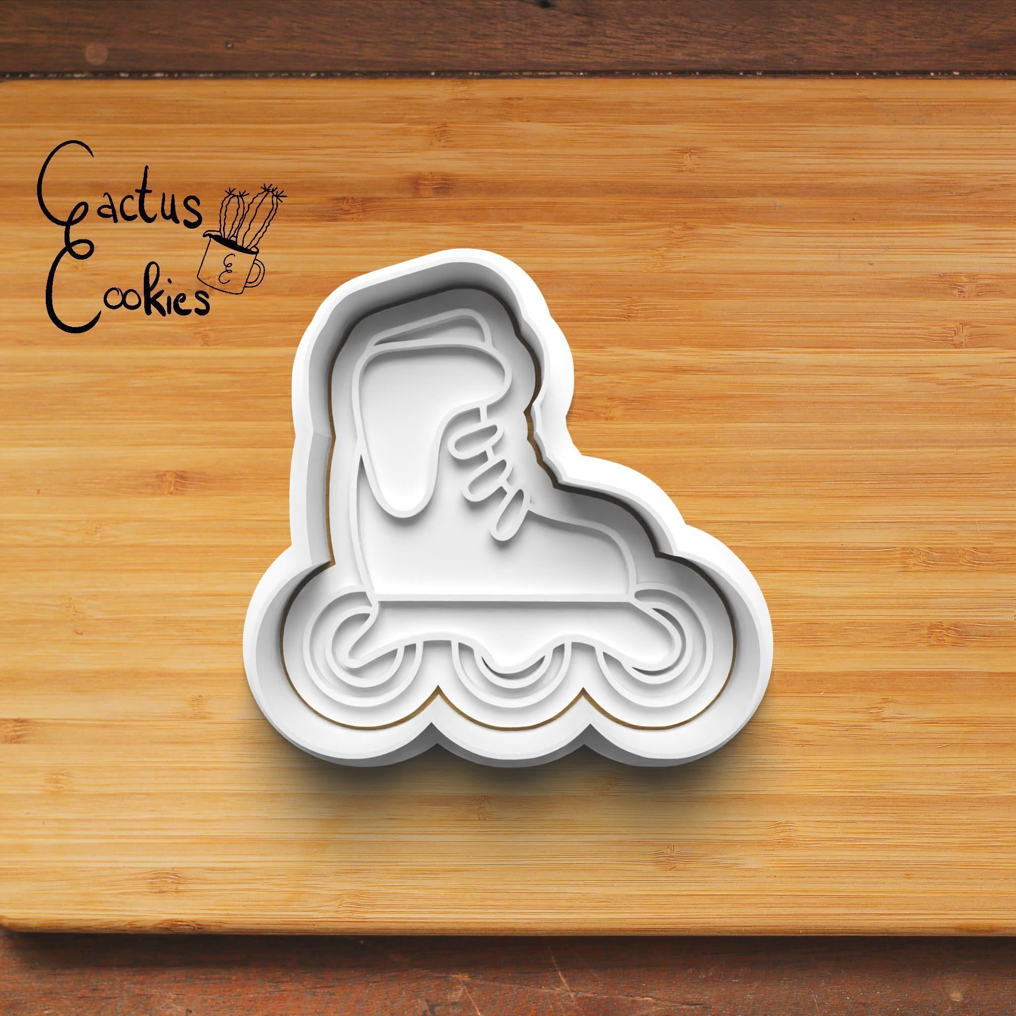 Skater Cookie Cutter Stl File for 3d Printer 0369 3D print model_4