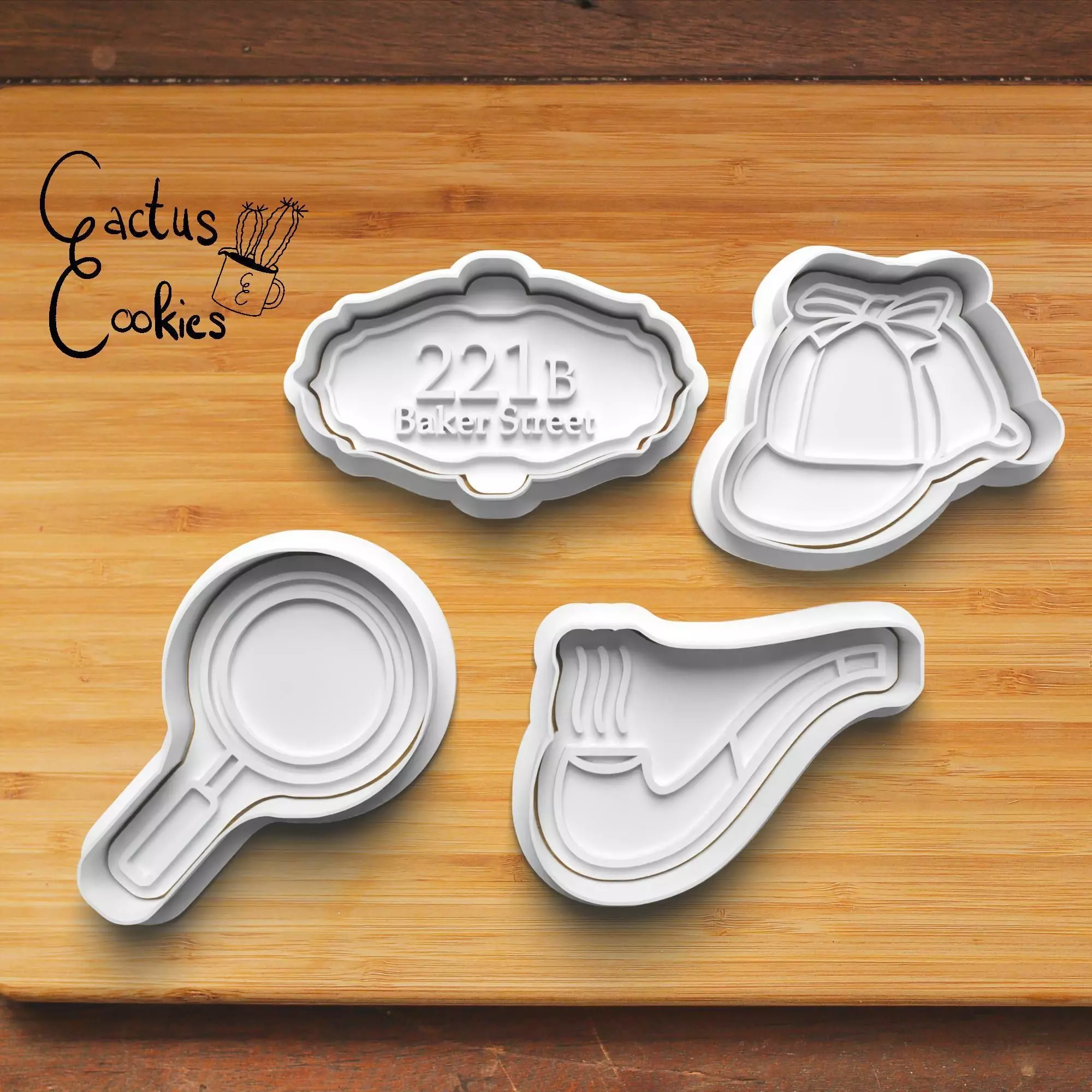 Sherlock Holmes Cookie Cutter Stl File for 3d Printer 0407 3D print model_0