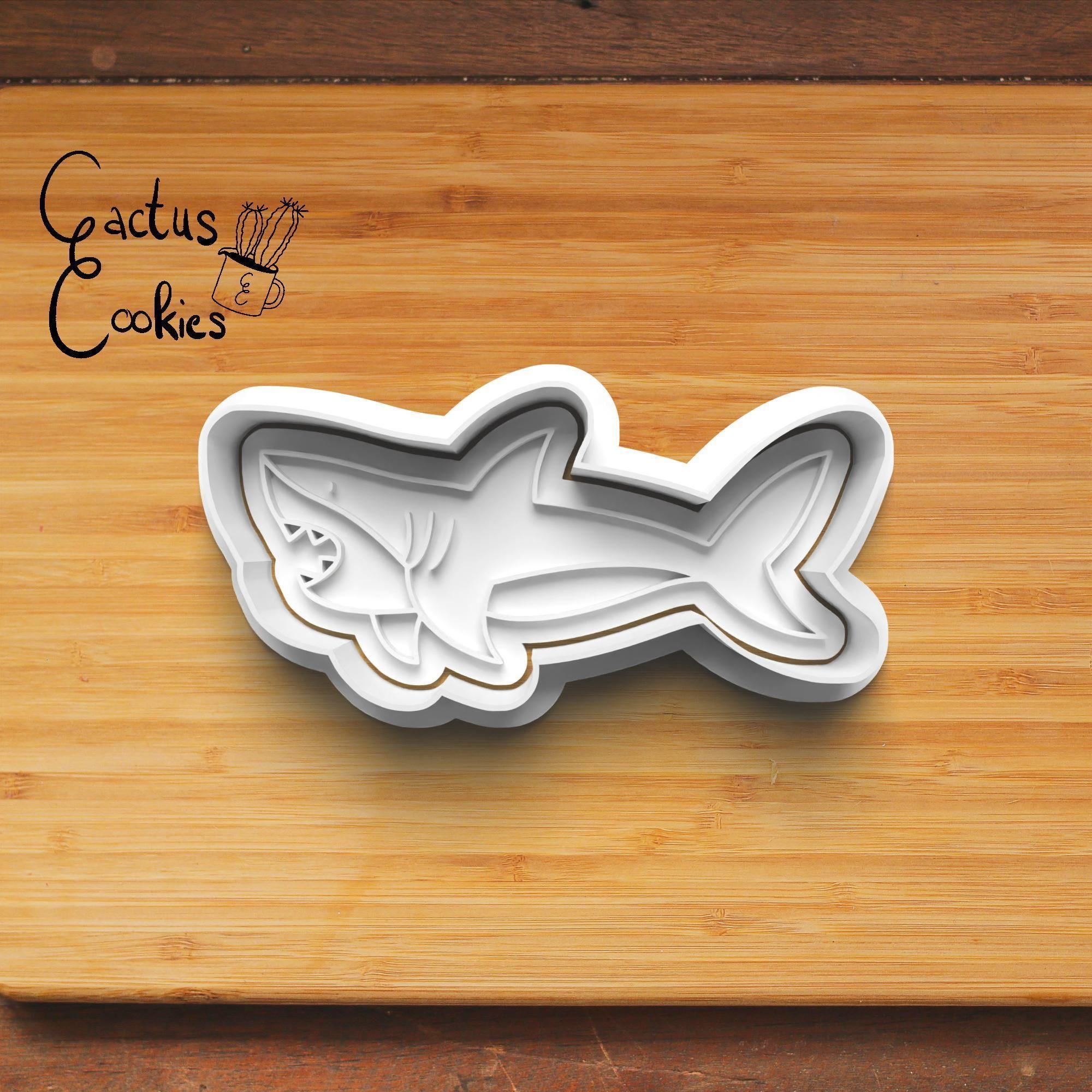 Sharks Cookie Cutter Stl File for 3d Printer 0358 3D print model_5