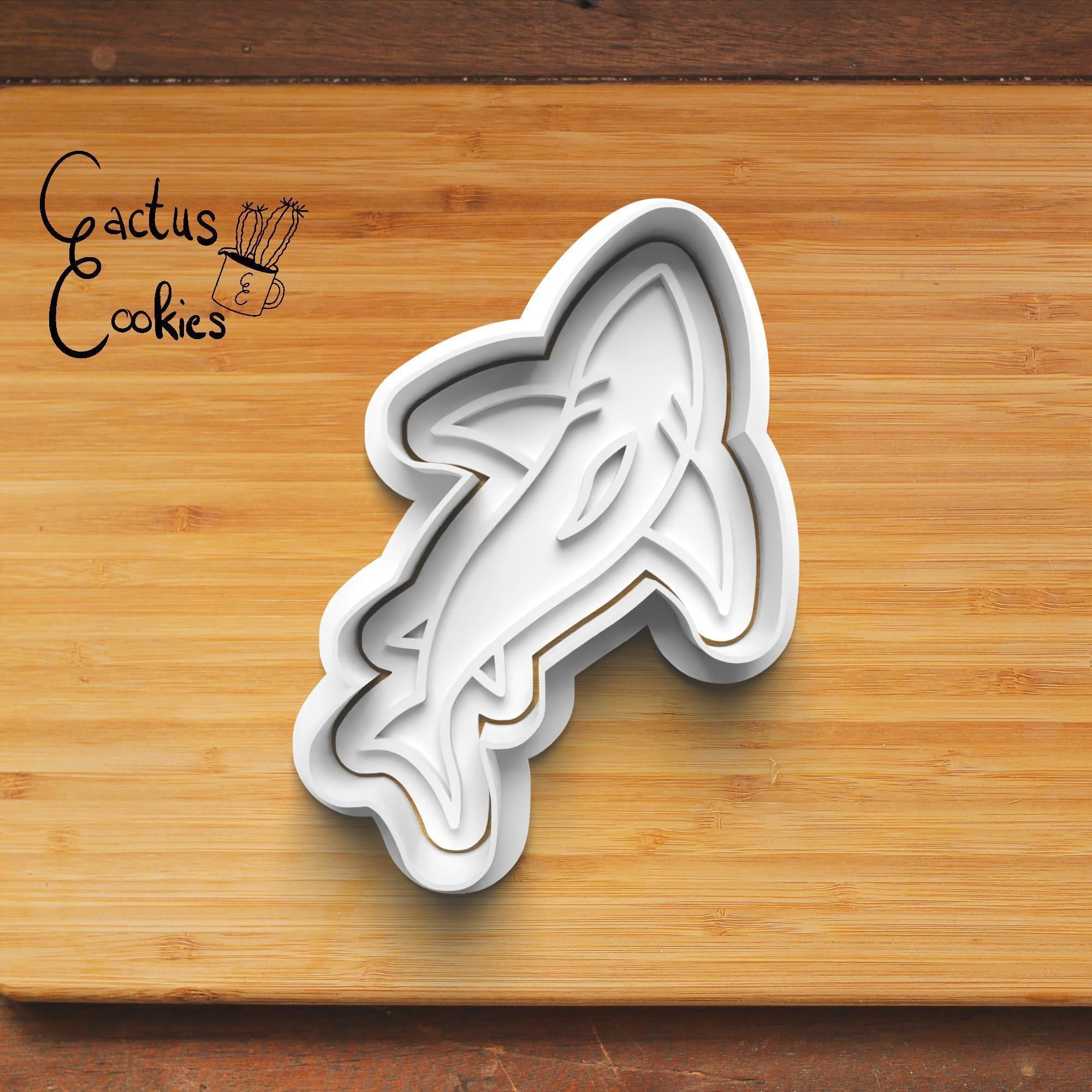 Sharks Cookie Cutter Stl File for 3d Printer 0358 3D print model_4