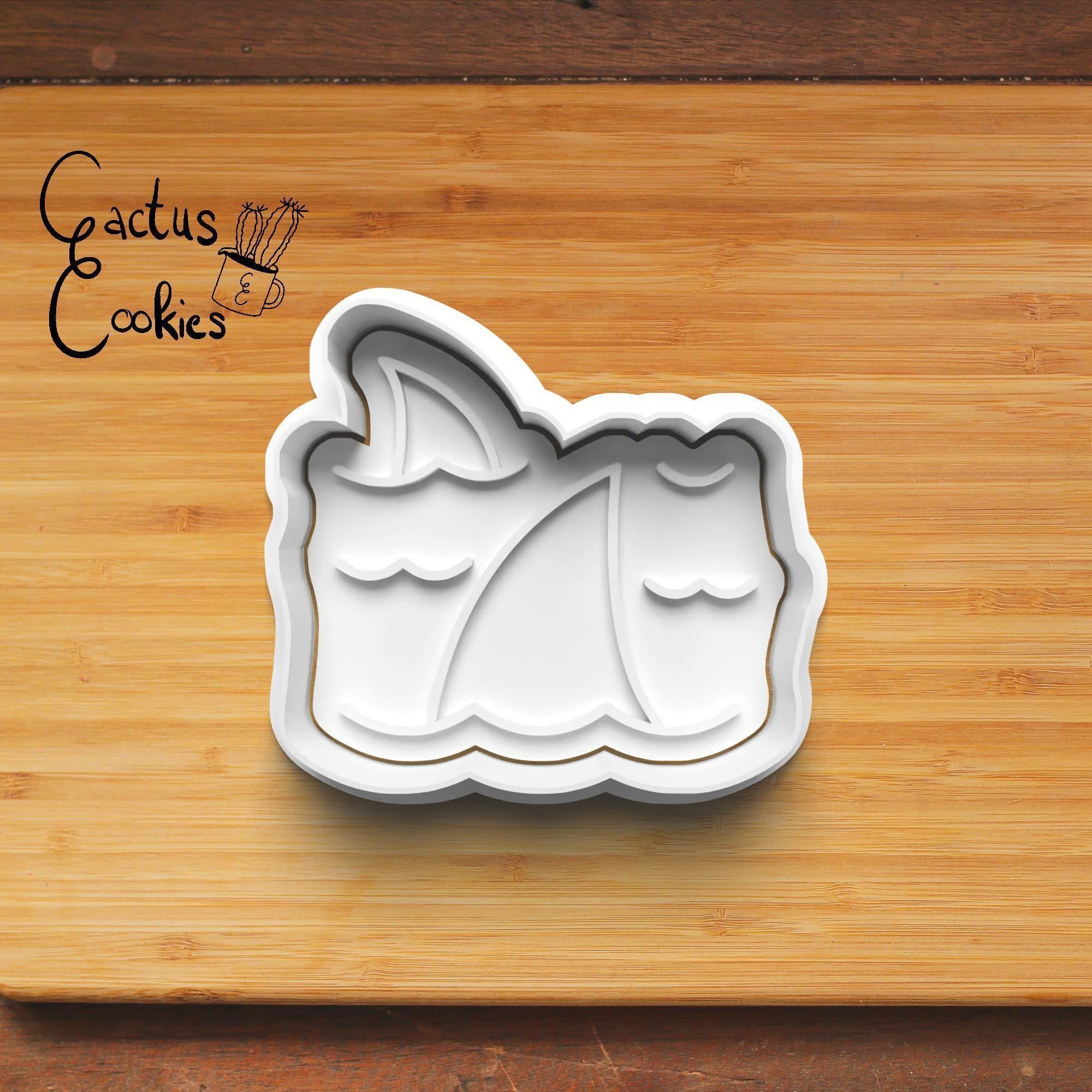 Sharks Cookie Cutter Stl File for 3d Printer 0358 3D print model_3