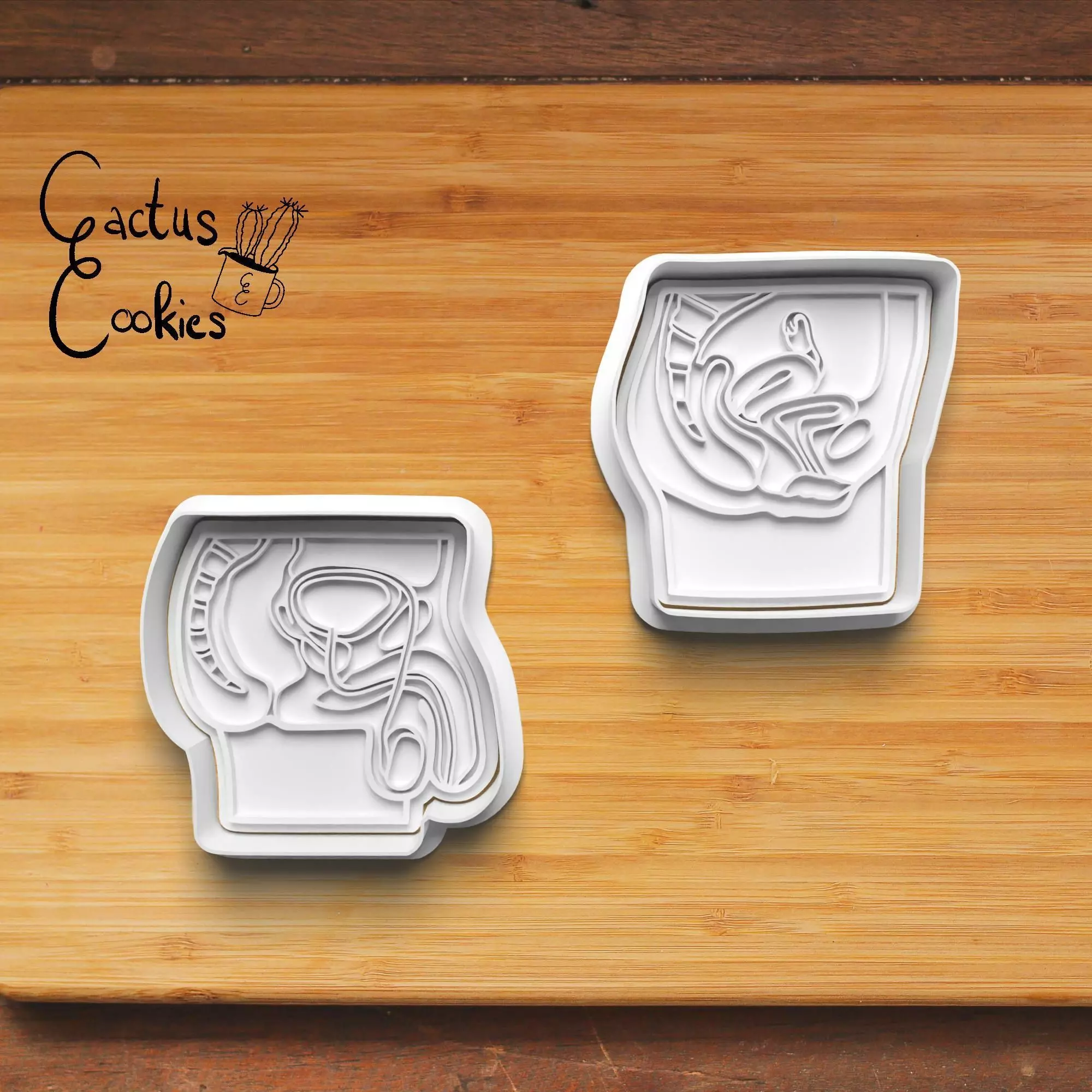 Sex Organs Cookie Cutter Stl File for 3d Printer 0019 3D print model_0