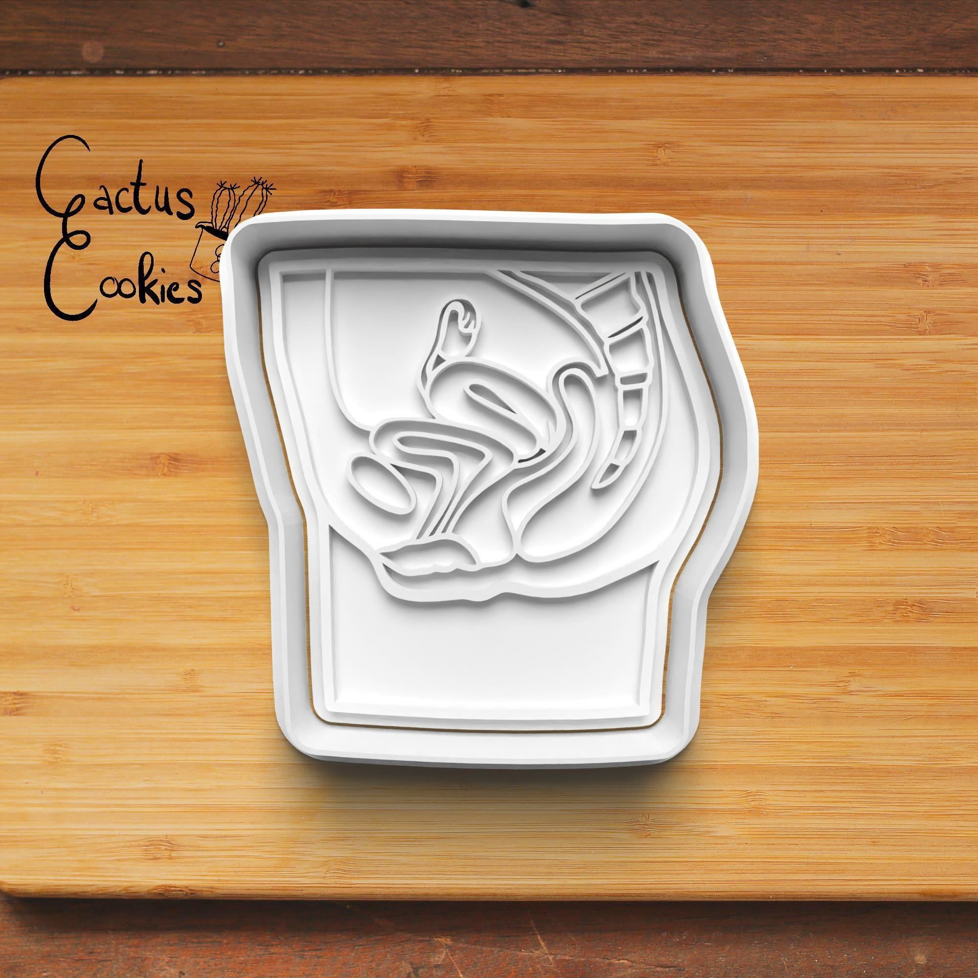 Sex Organs Cookie Cutter Stl File for 3d Printer 0019 3D print model_3