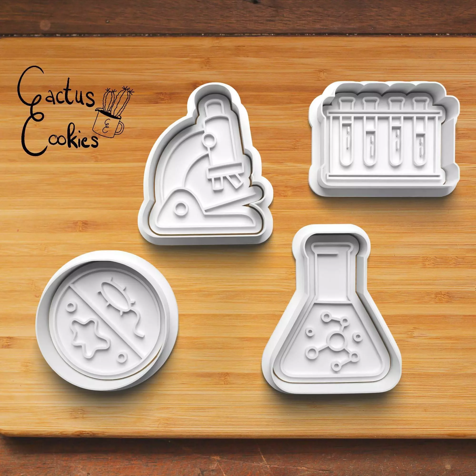 Science Cookie Cutter Stl File for 3d Printer 0390 3D print model_0