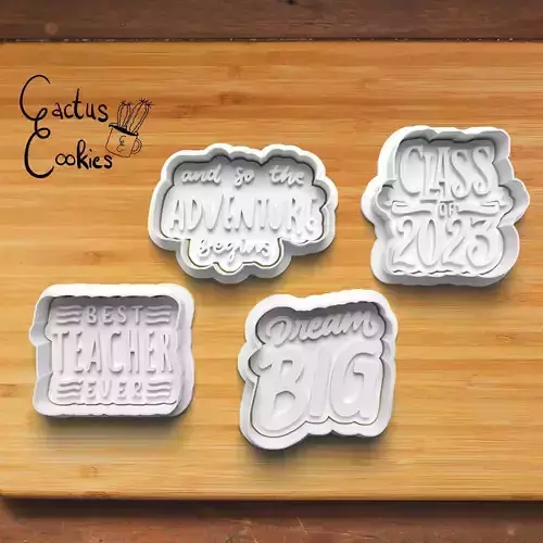 School Leavers Cookie Cutter Stl File for 3d Printer 0377 3D print model School Leavers Cookie Cutter Stl File for 3d Printer 0377 3D print model