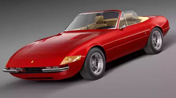Ferrari Daytona 1968-1973 spider 3D model