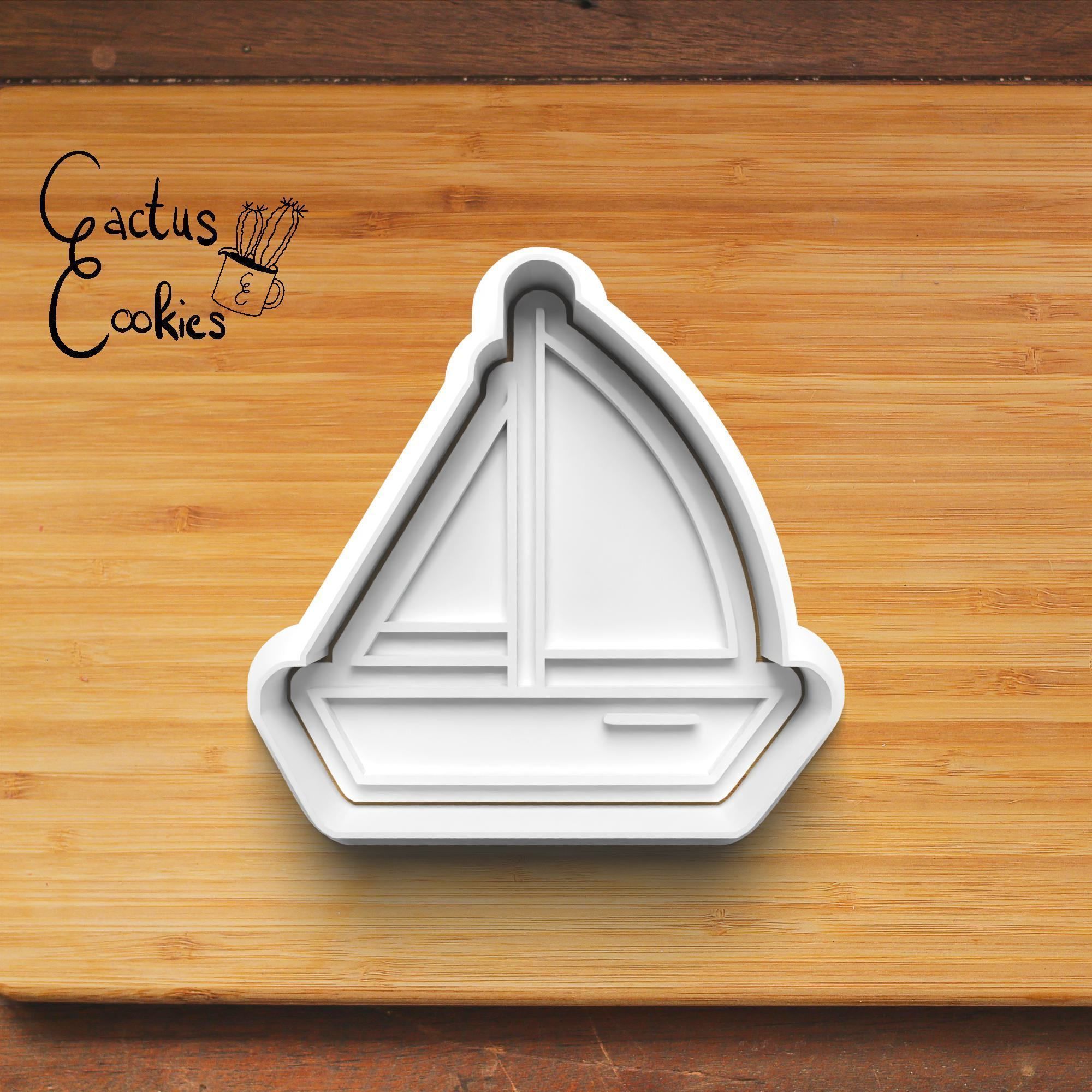 Sailing Cookie Cutter Stl File for 3d Printer 0327 3D print model_2