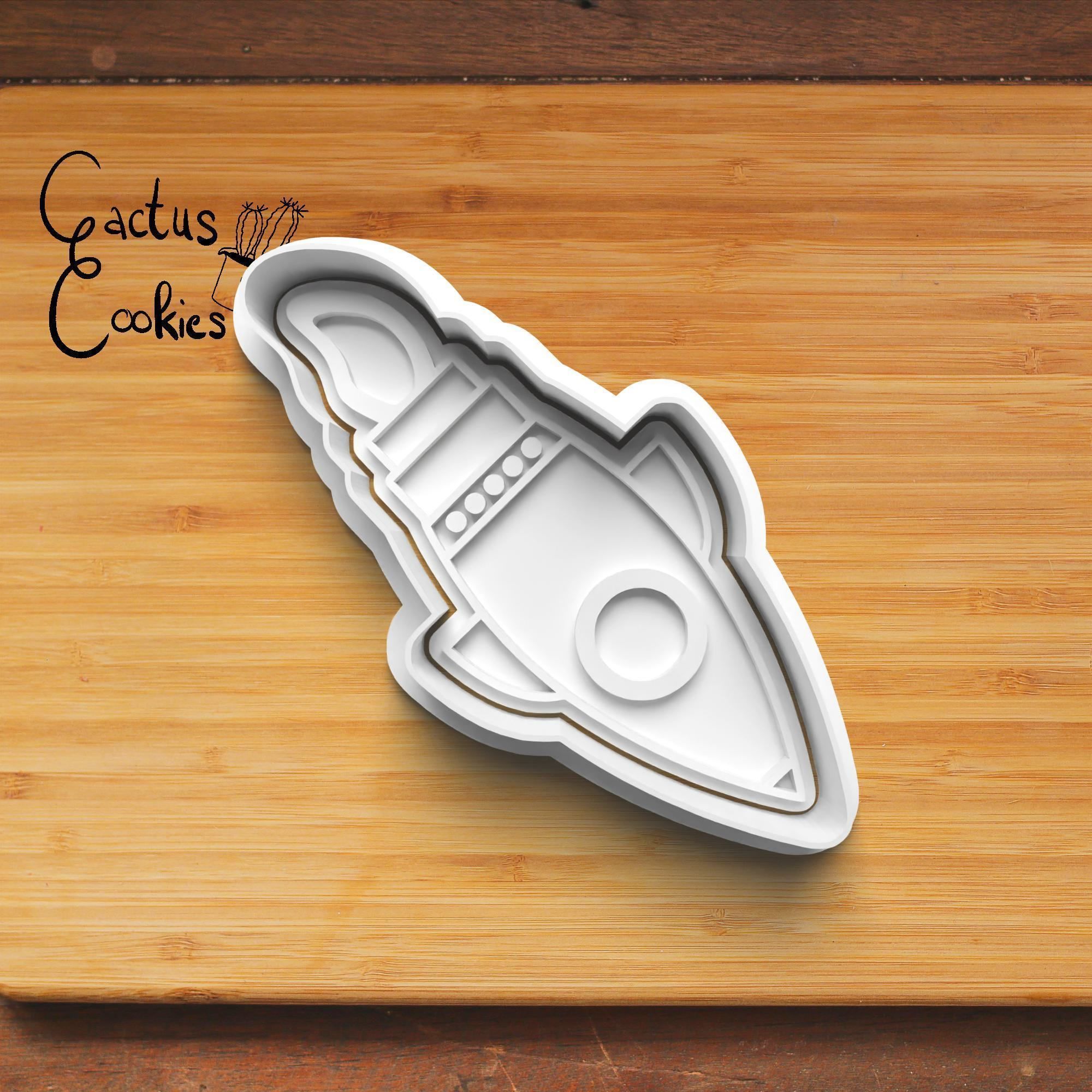 Rocked Cookie Cutter Stl File for 3d Printer 0187 3D print model_4