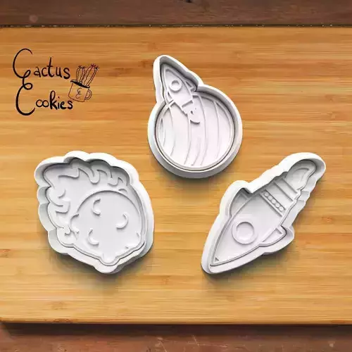 Rocked Cookie Cutter Stl File for 3d Printer 0187 3D print model