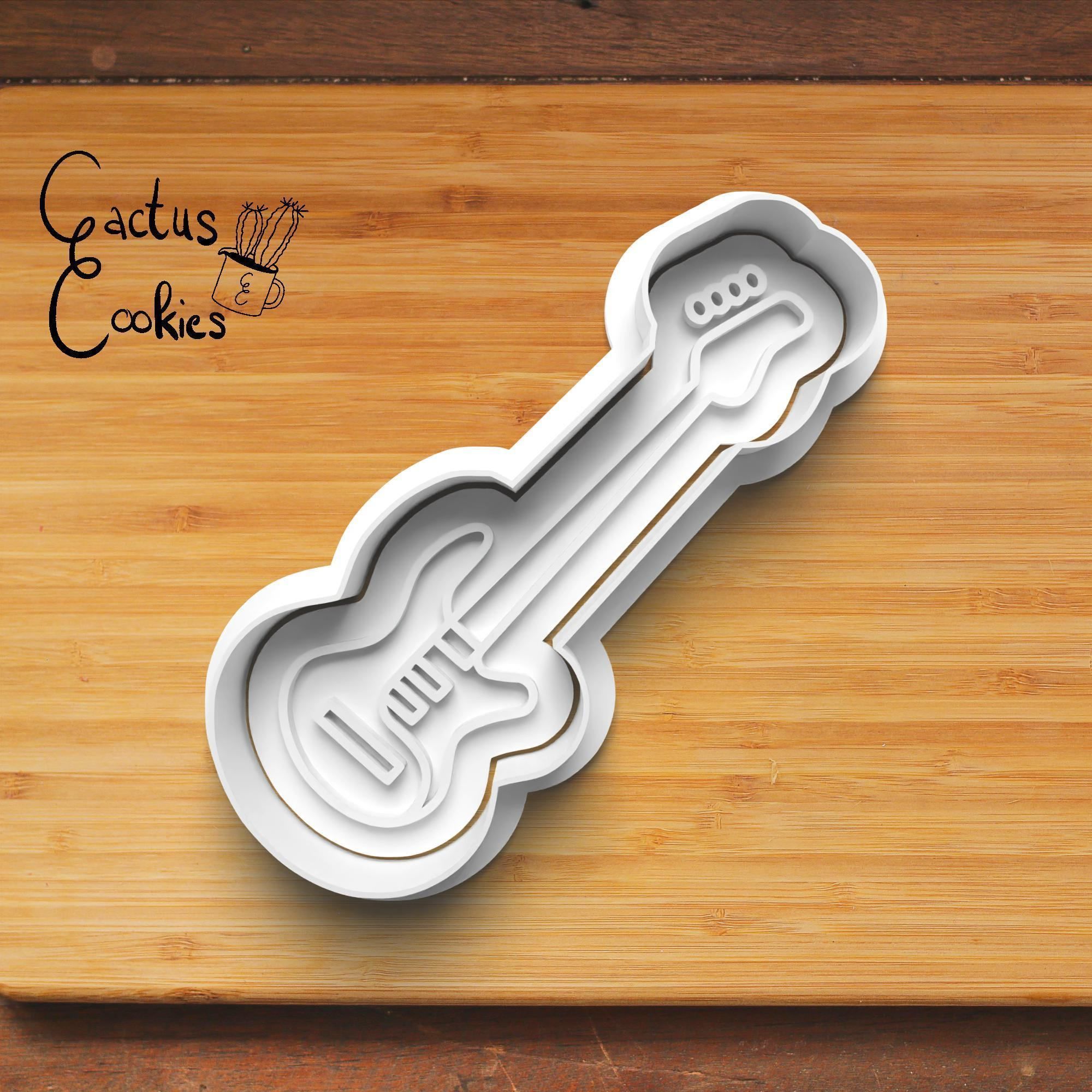 Rock Music Cookie Cutter Stl File for 3d Printer 0405 3D print model_2