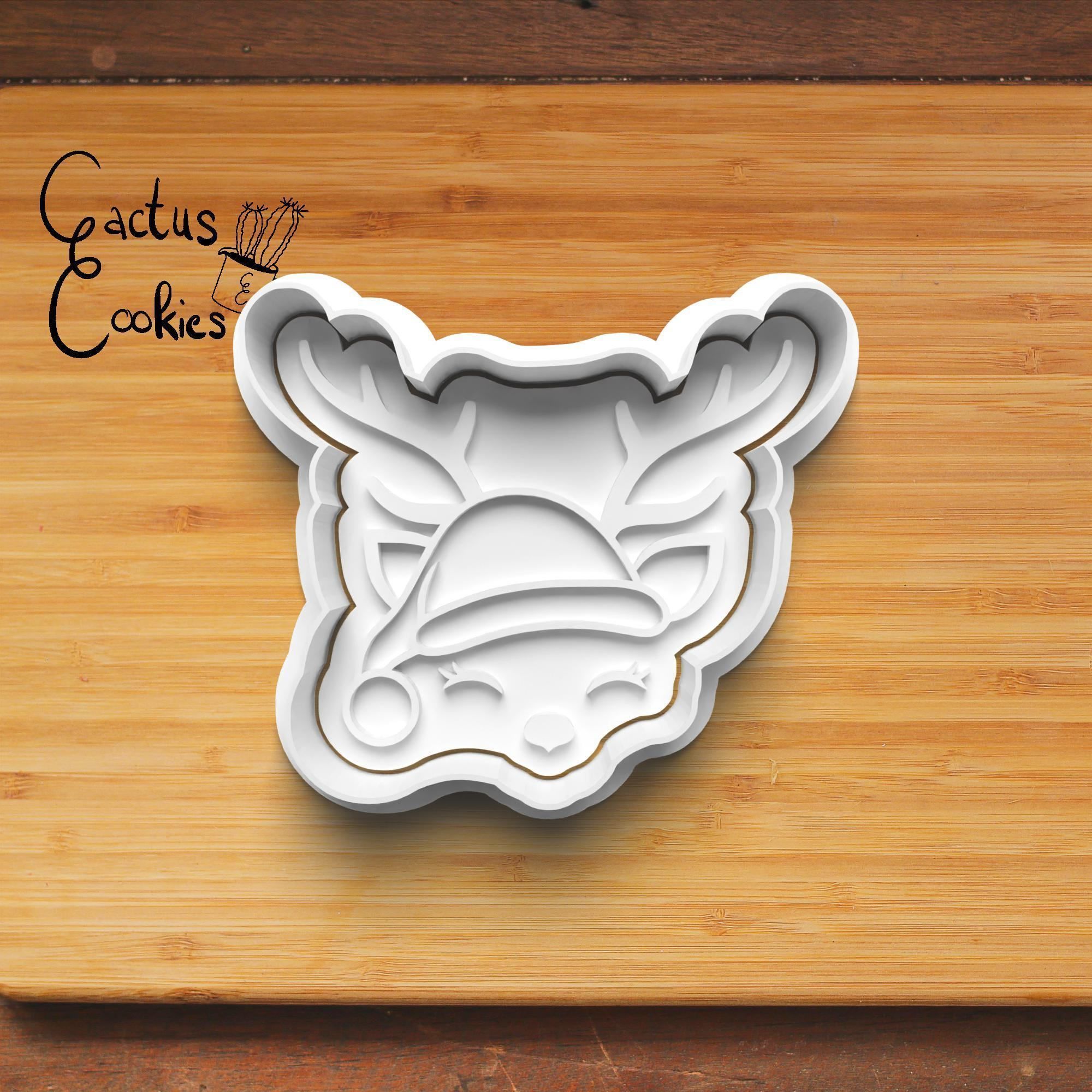 Reindeer Cookie Cutter Stl File for 3d Printer 0180 3D print model_5