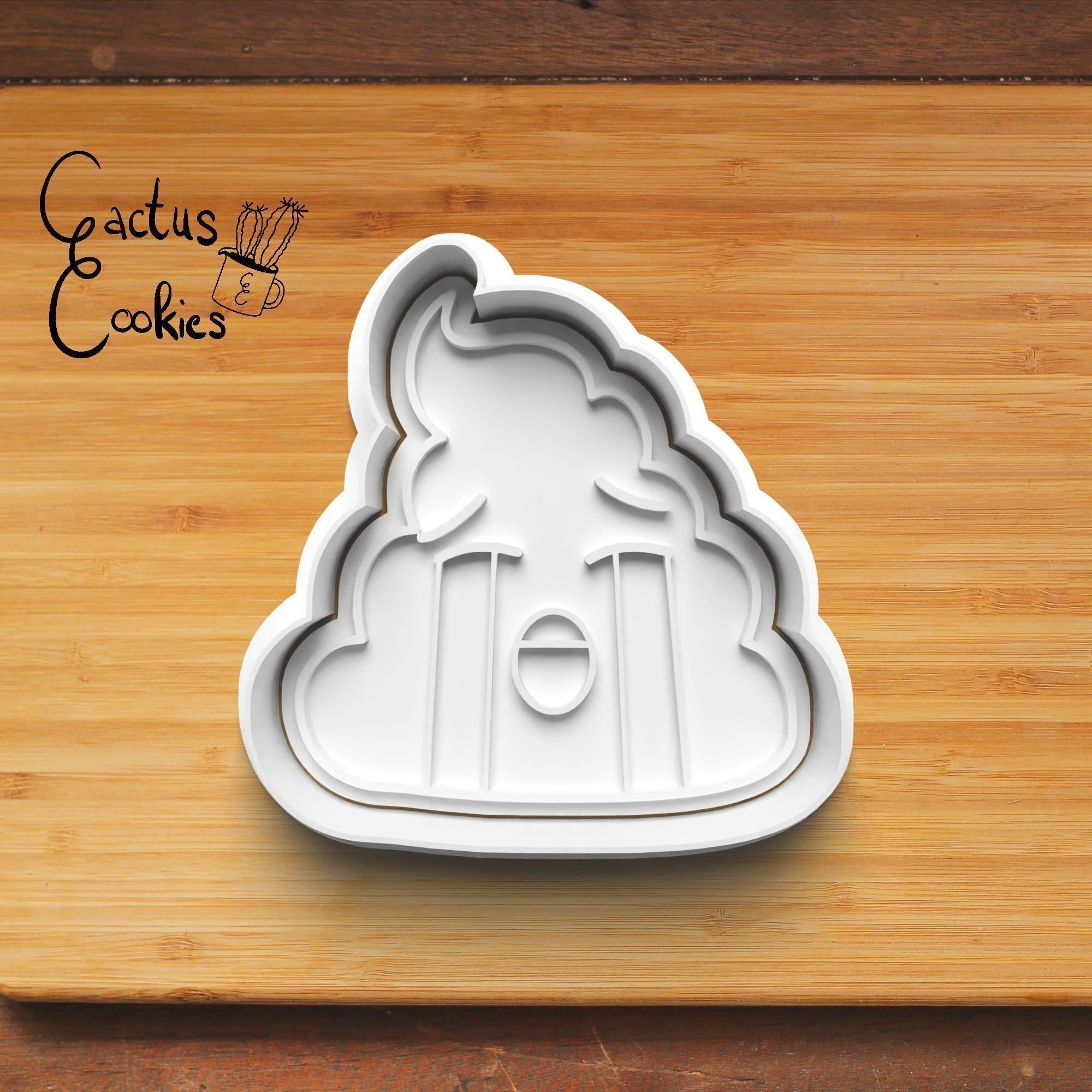 Poop Cookie Cutter Stl File for 3d Printer 0196 3D print model_3