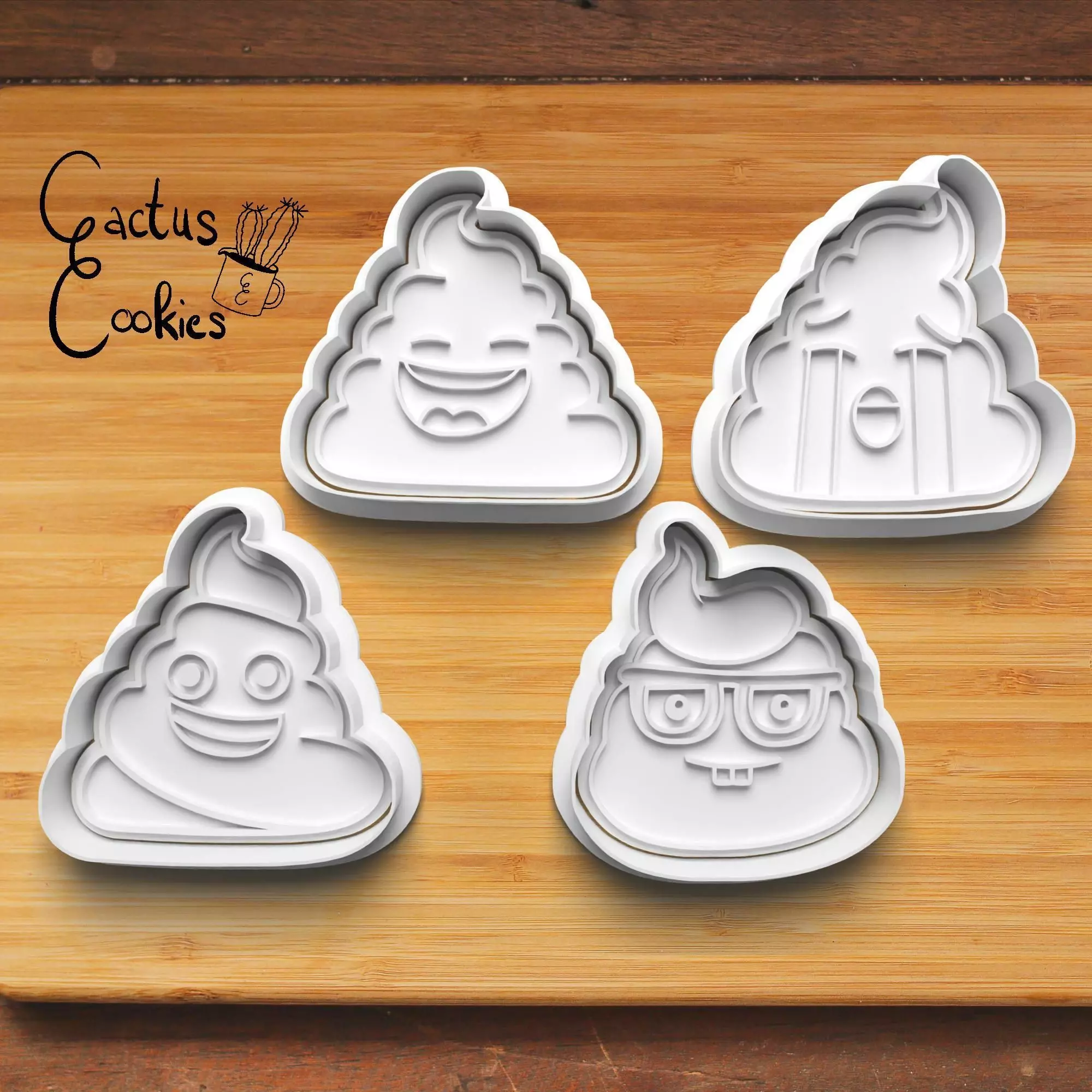 Poop Cookie Cutter Stl File for 3d Printer 0196 3D print model_0