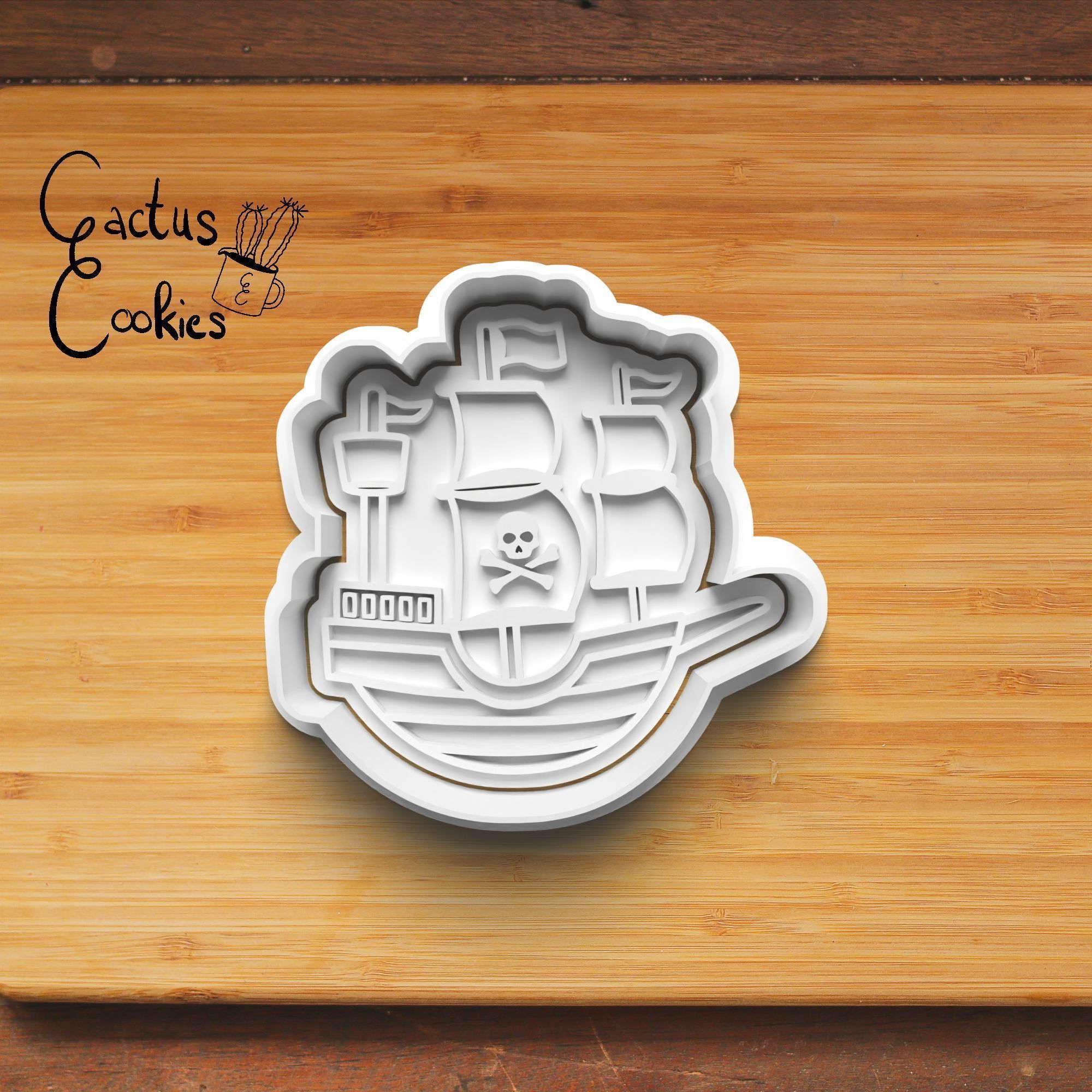 Pirate Cookie Cutter Stl File for 3d Printer 0309 3D print model_5