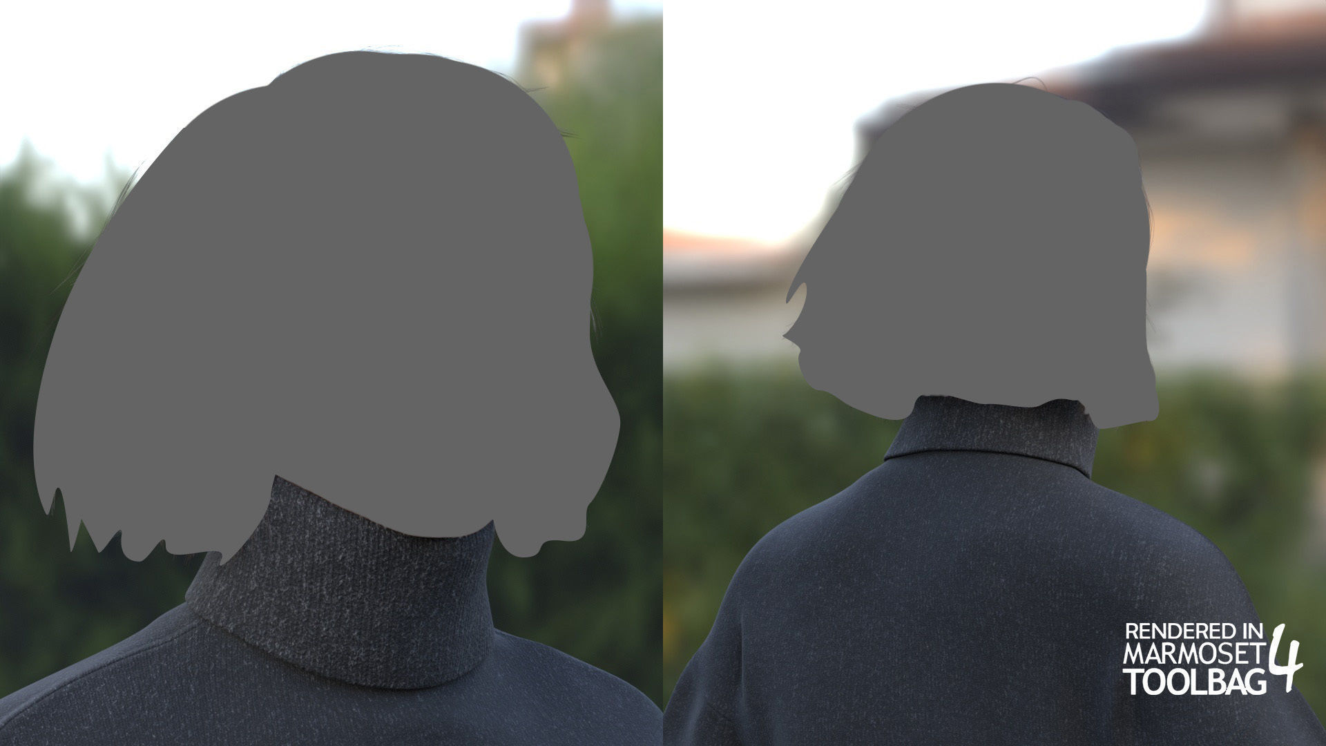 Woman Casual Outfit Low-poly 3D model_8