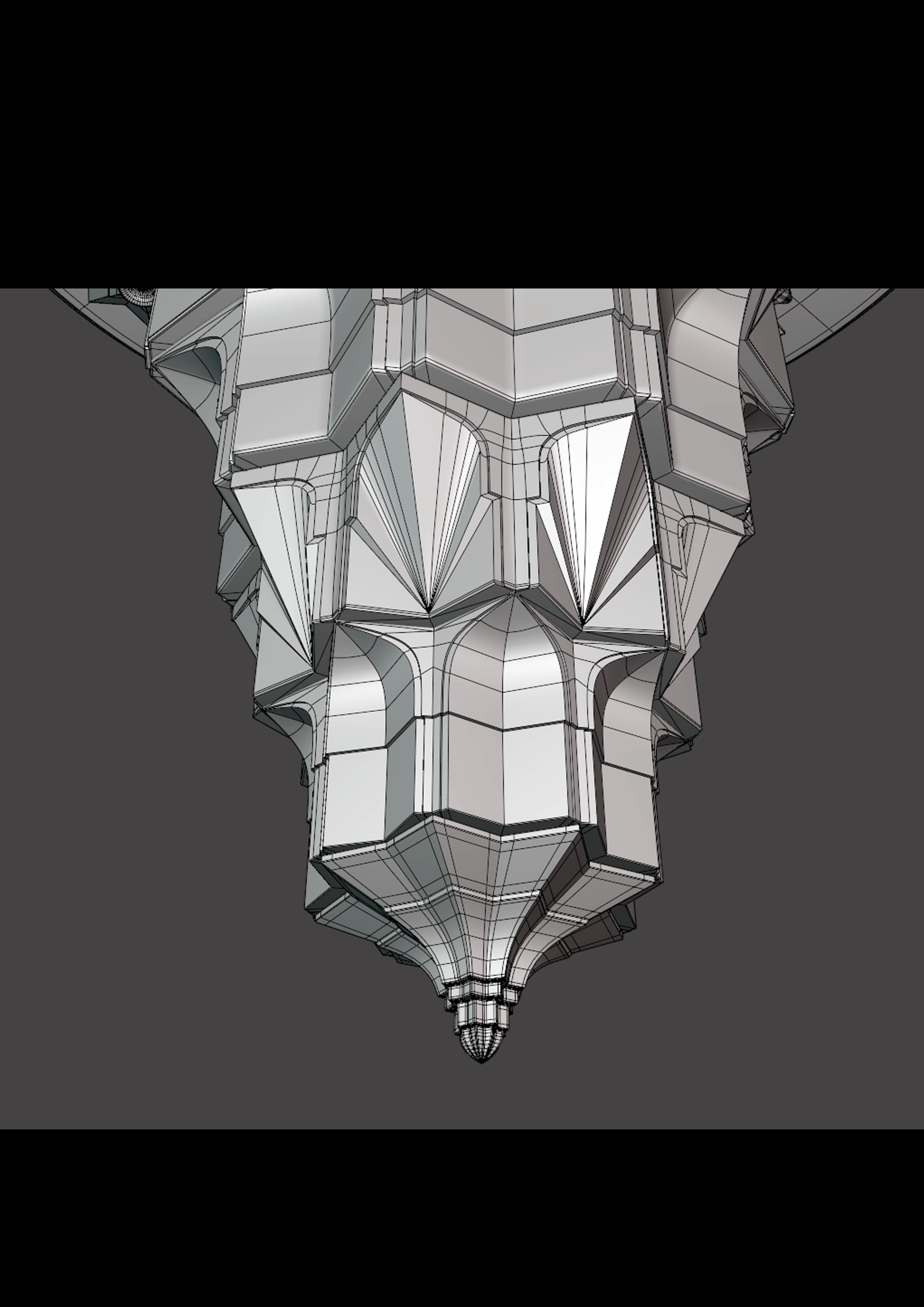 mountain center muqarnas 3D model_6