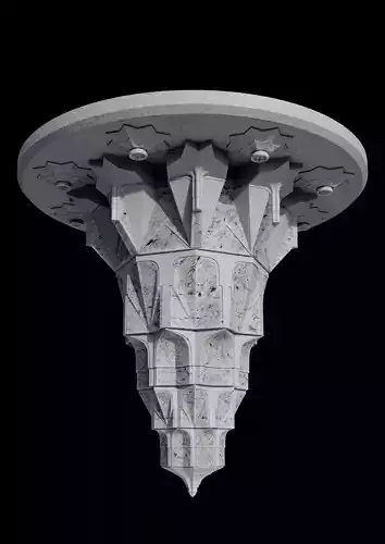 mountain center muqarnas 3D model