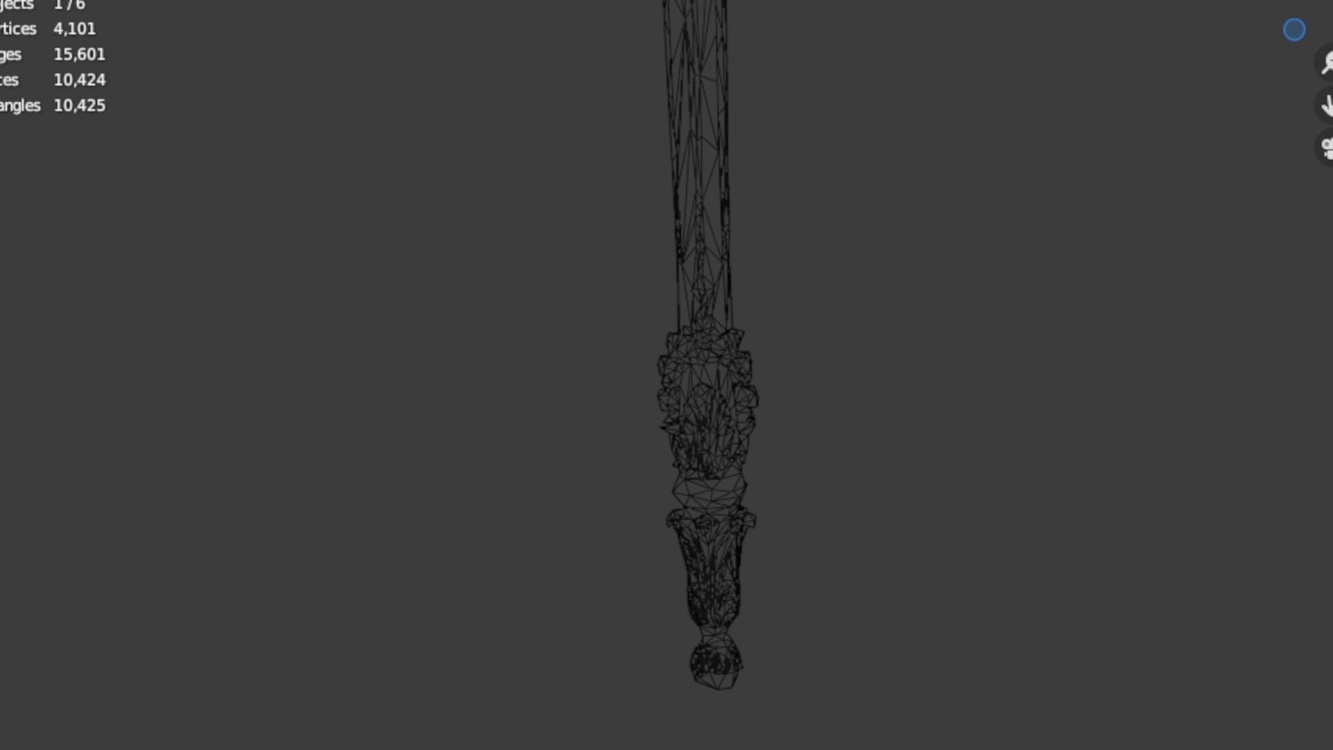 Classic carved decor ornament 409  3D model_6