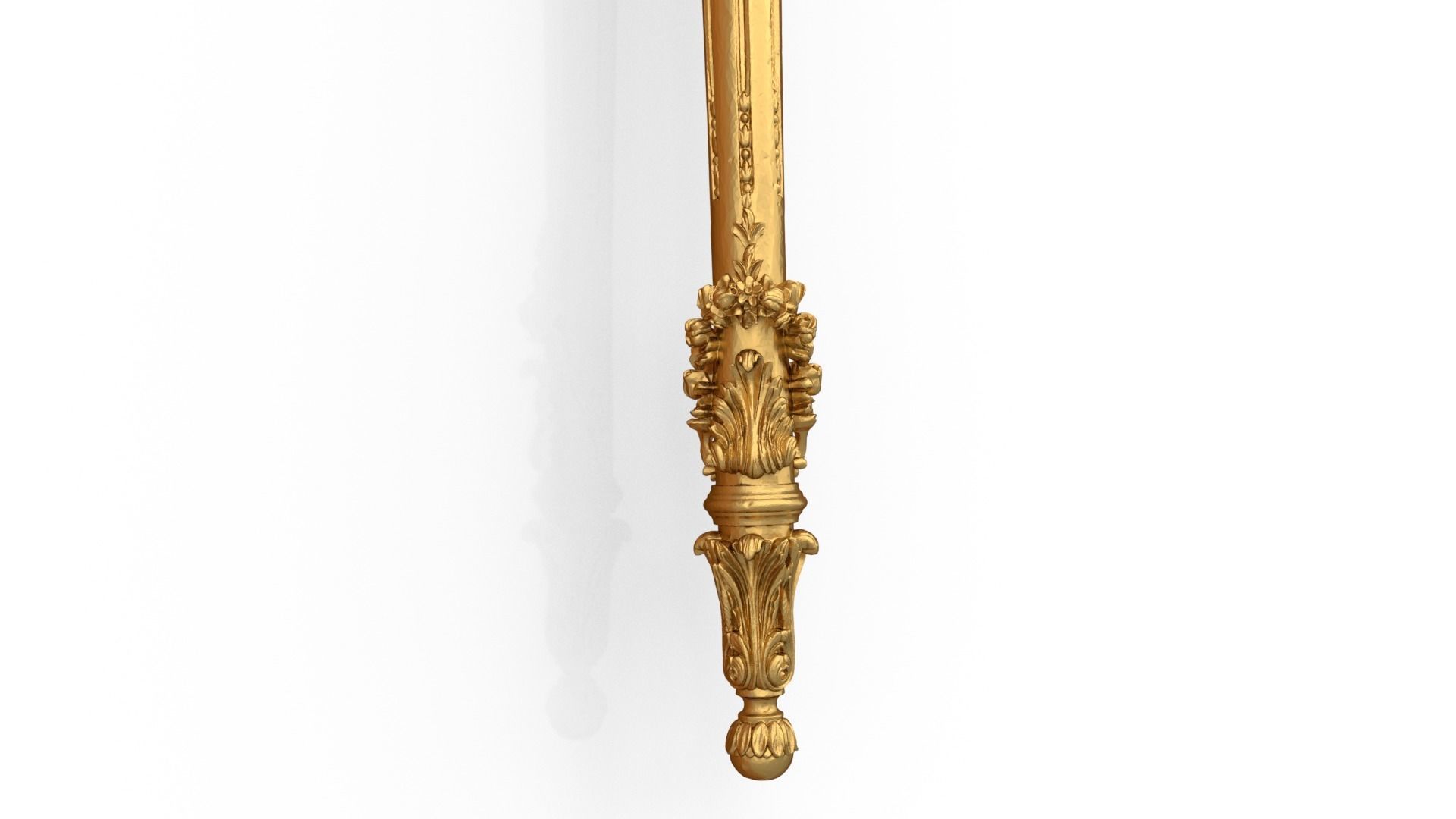 Classic carved decor ornament 409  3D model_1