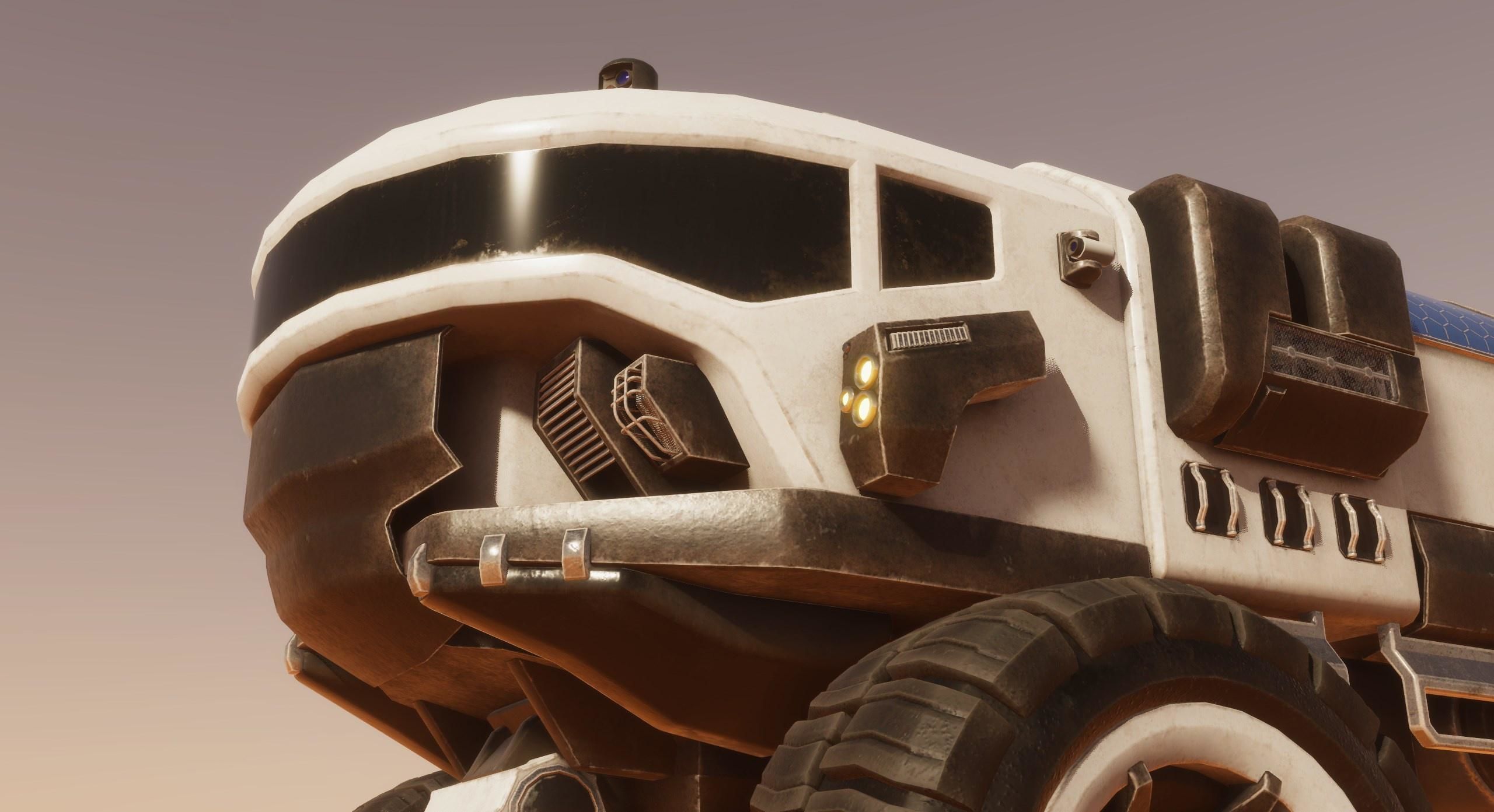 Mars cargo rover Unity asset Low-poly 3D model_5