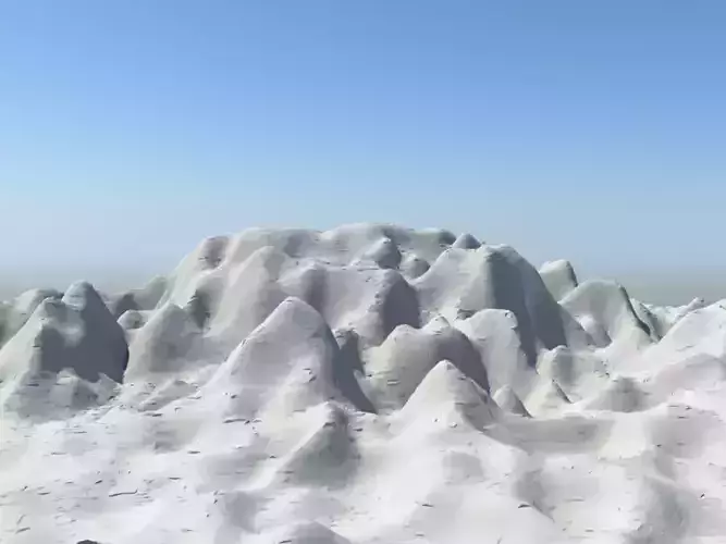 Ice Mountain Environment Free 3D model