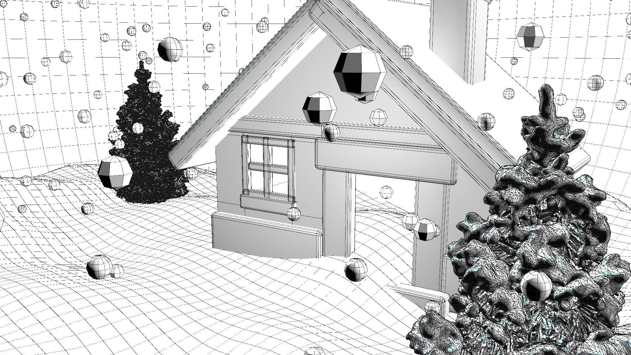 Snowglobe christmas Animated - Octane 3D model_9