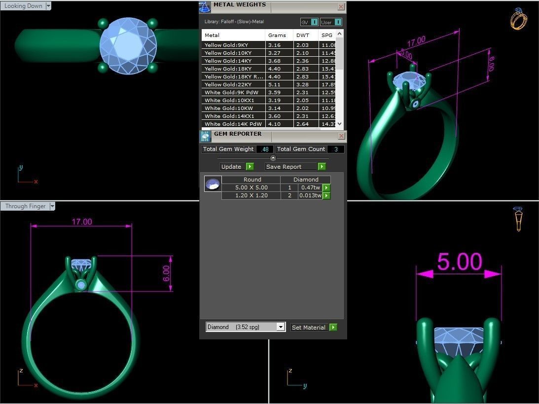 15 rings 3D print model_16