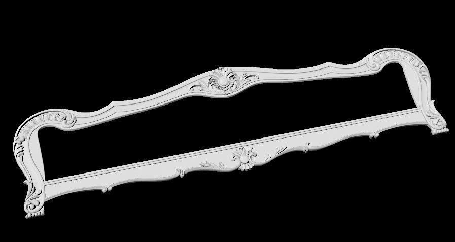 bed footboard for cnc 3D model_2