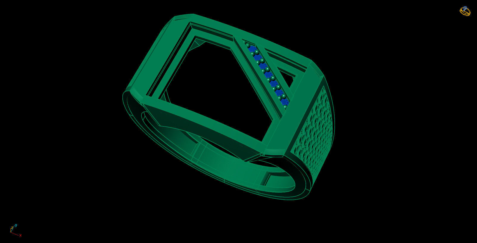 Man ring-11 3D print model_6