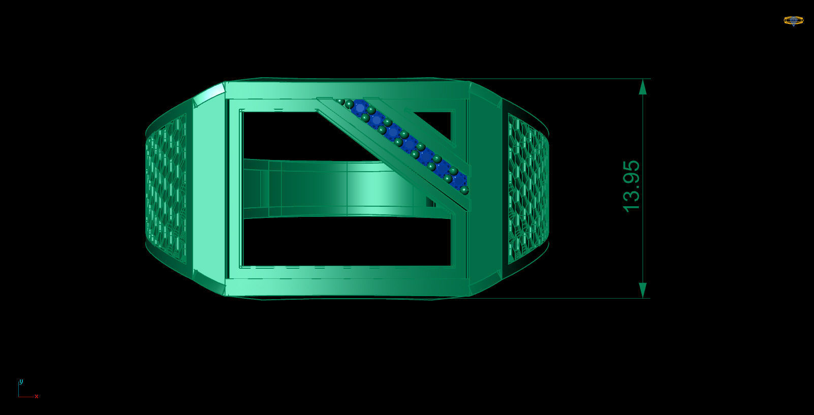 Man ring-11 3D print model_5