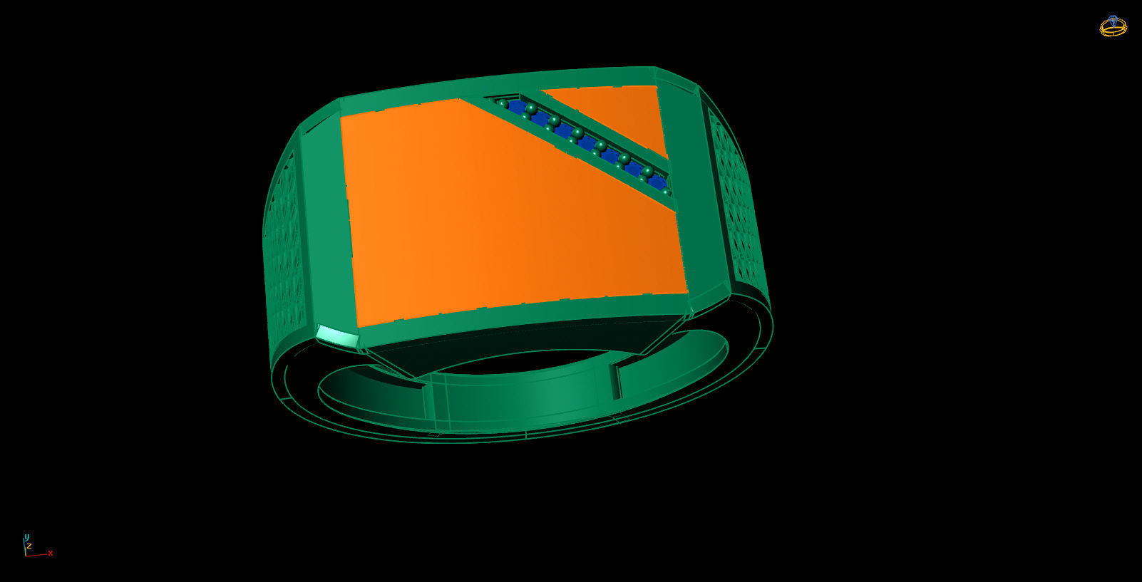 Man ring-11 3D print model_7