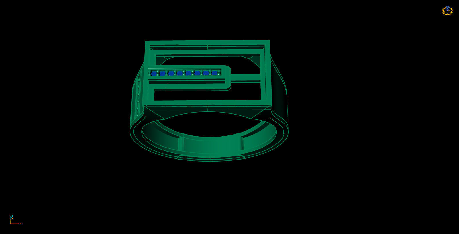 Man ring-13 3D print model_2