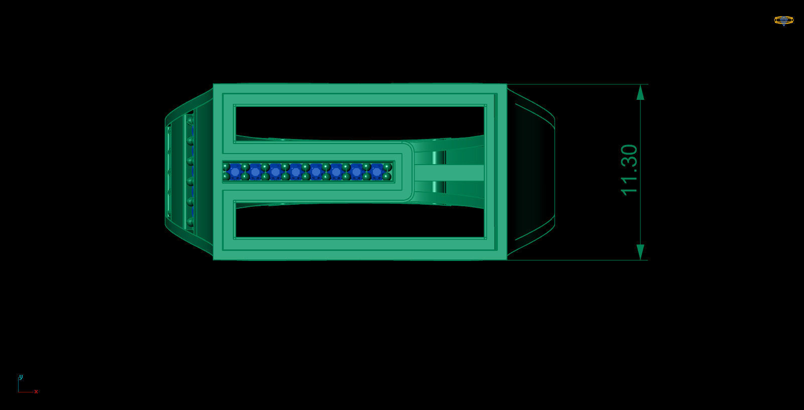 Man ring-13 3D print model_4