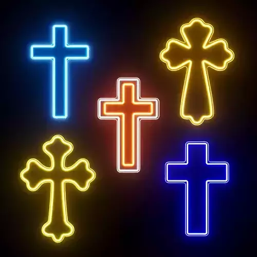 Cross Neon Sign