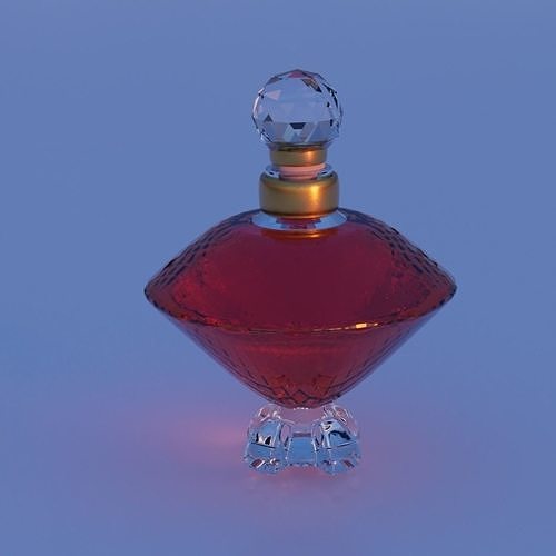 Rare expensive luxurious whiskey bottle 3D model