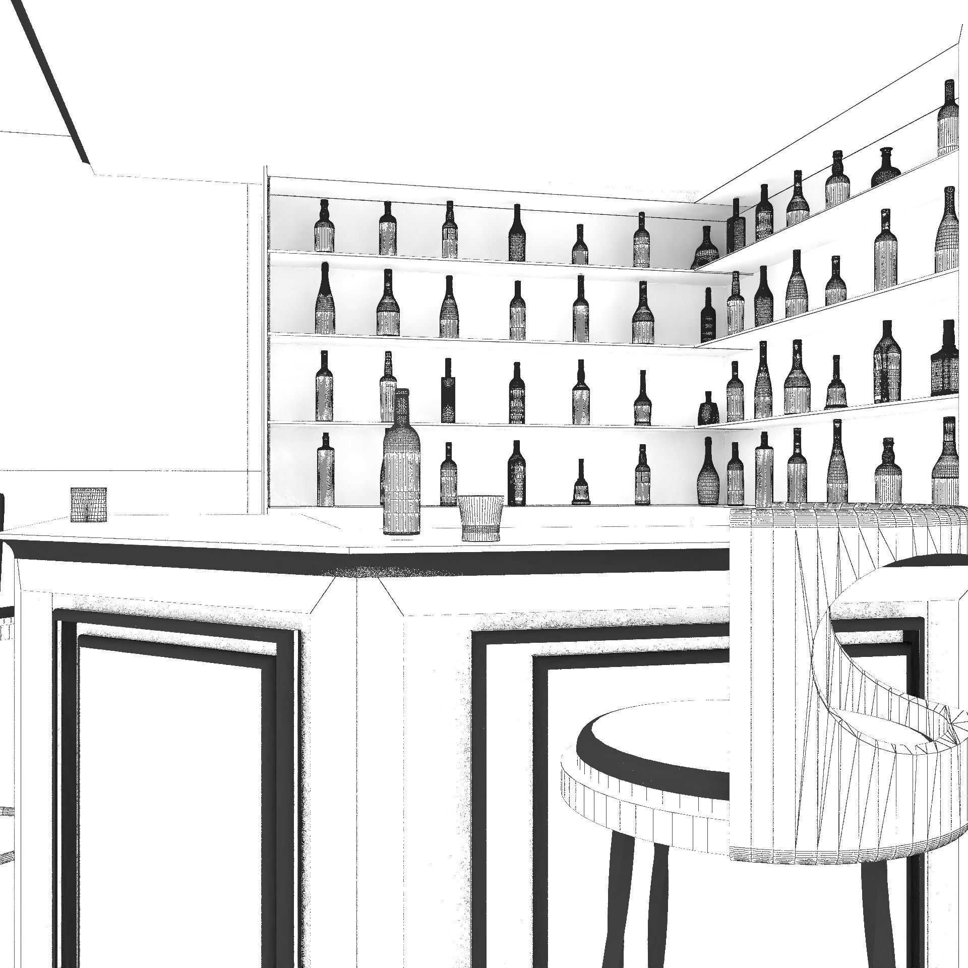 Corner Bar 3D model_13