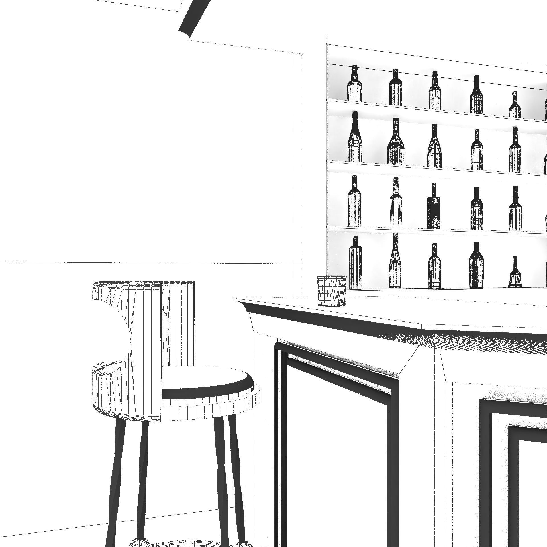 Corner Bar 3D model_16