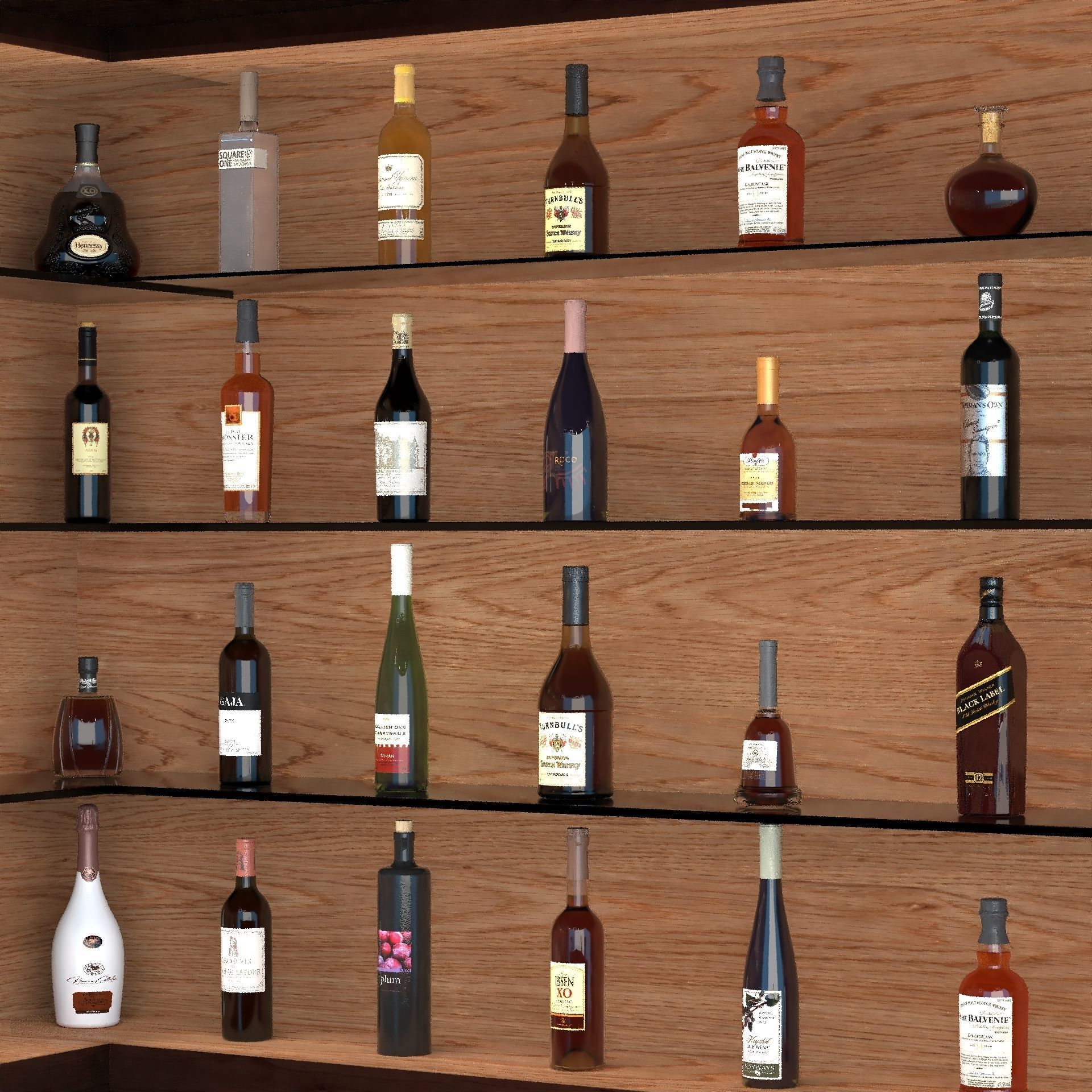 Corner Bar 3D model_4