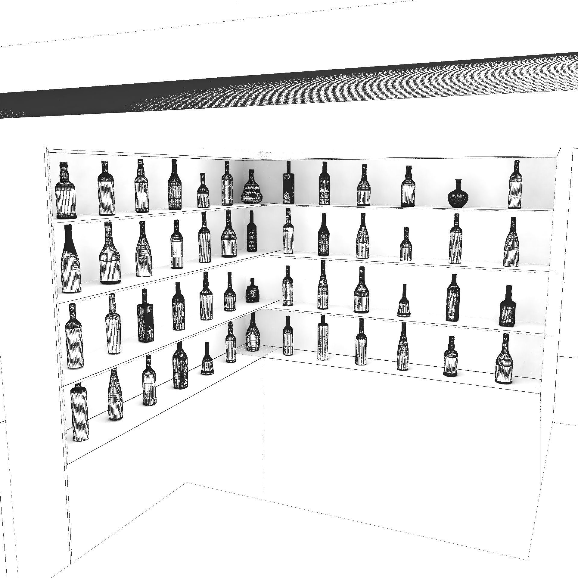 Corner Bar 3D model_14