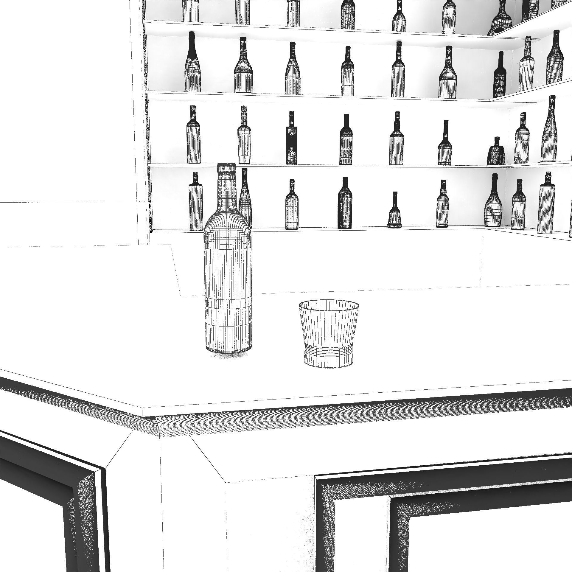 Corner Bar 3D model_21