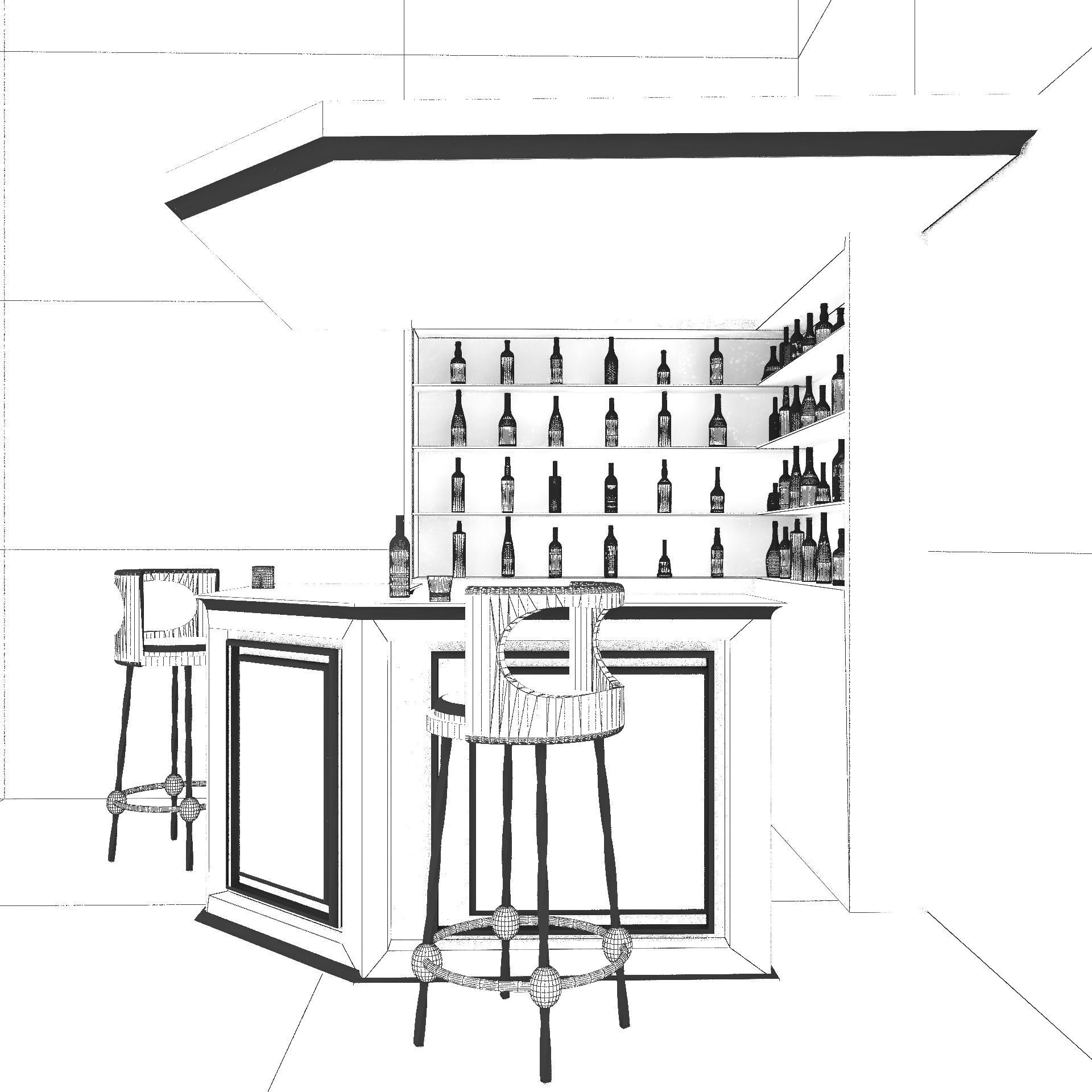 Corner Bar 3D model_17