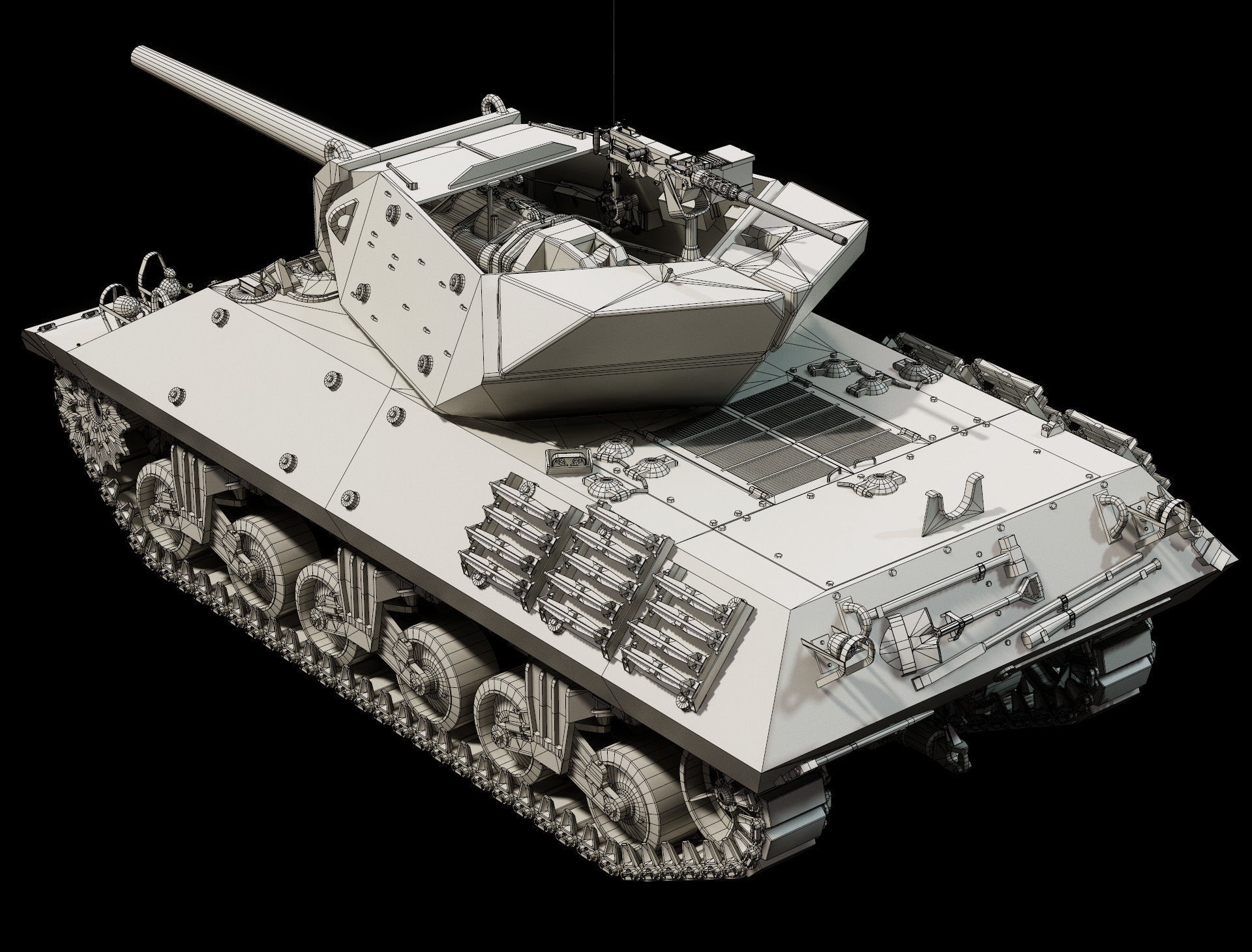 M10 GMC - Base Mesh 3D model_4