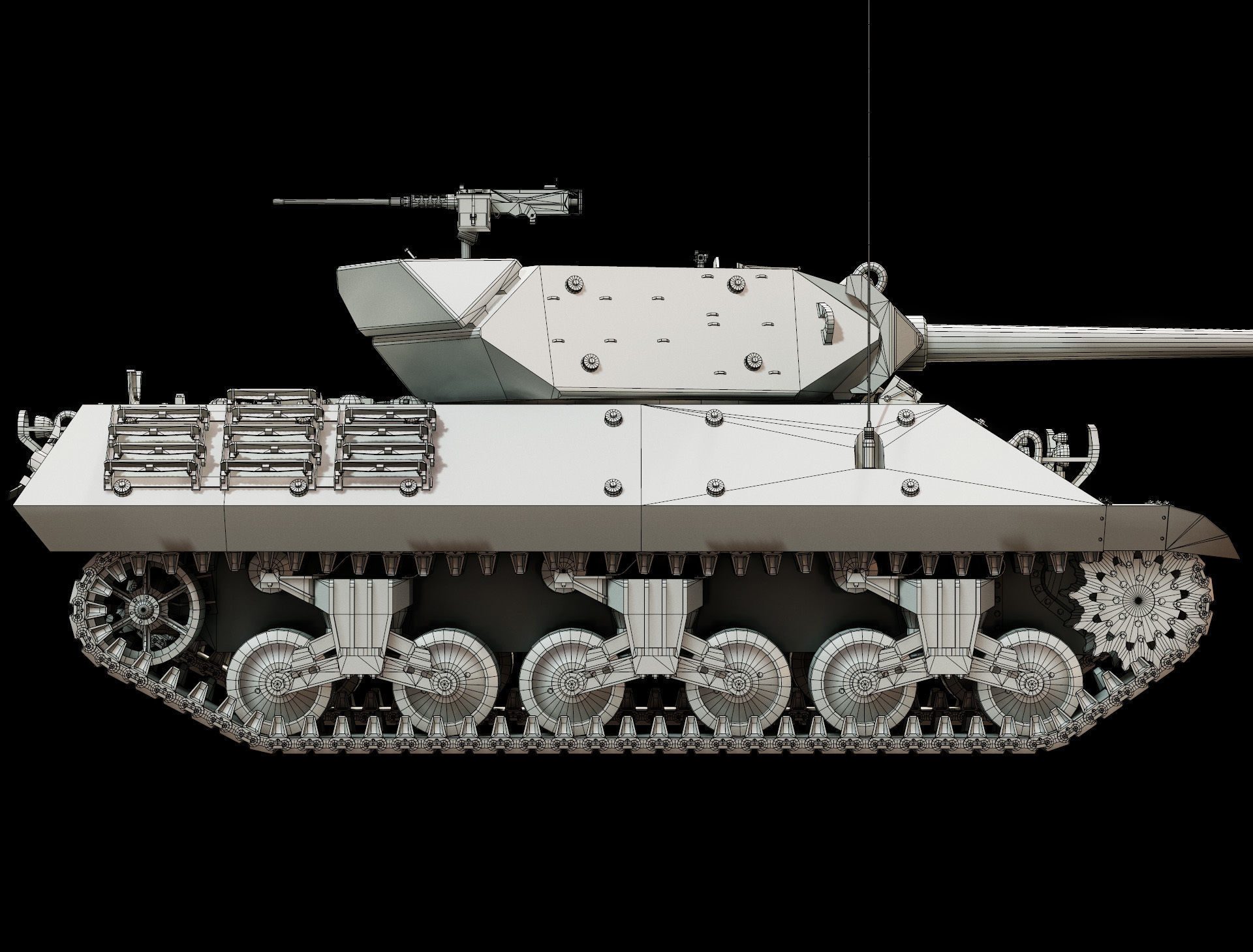 M10 GMC - Base Mesh 3D model_10