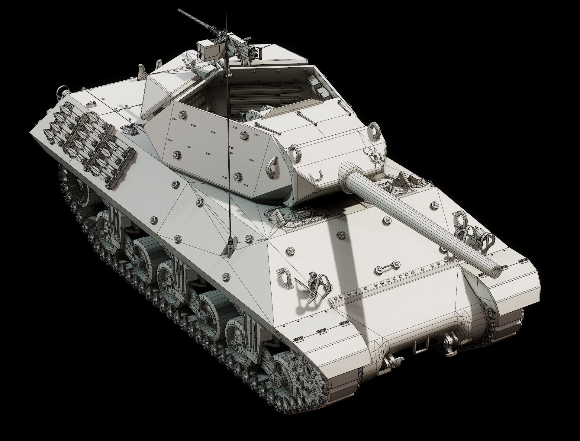 M10 GMC - Base Mesh 3D model_3